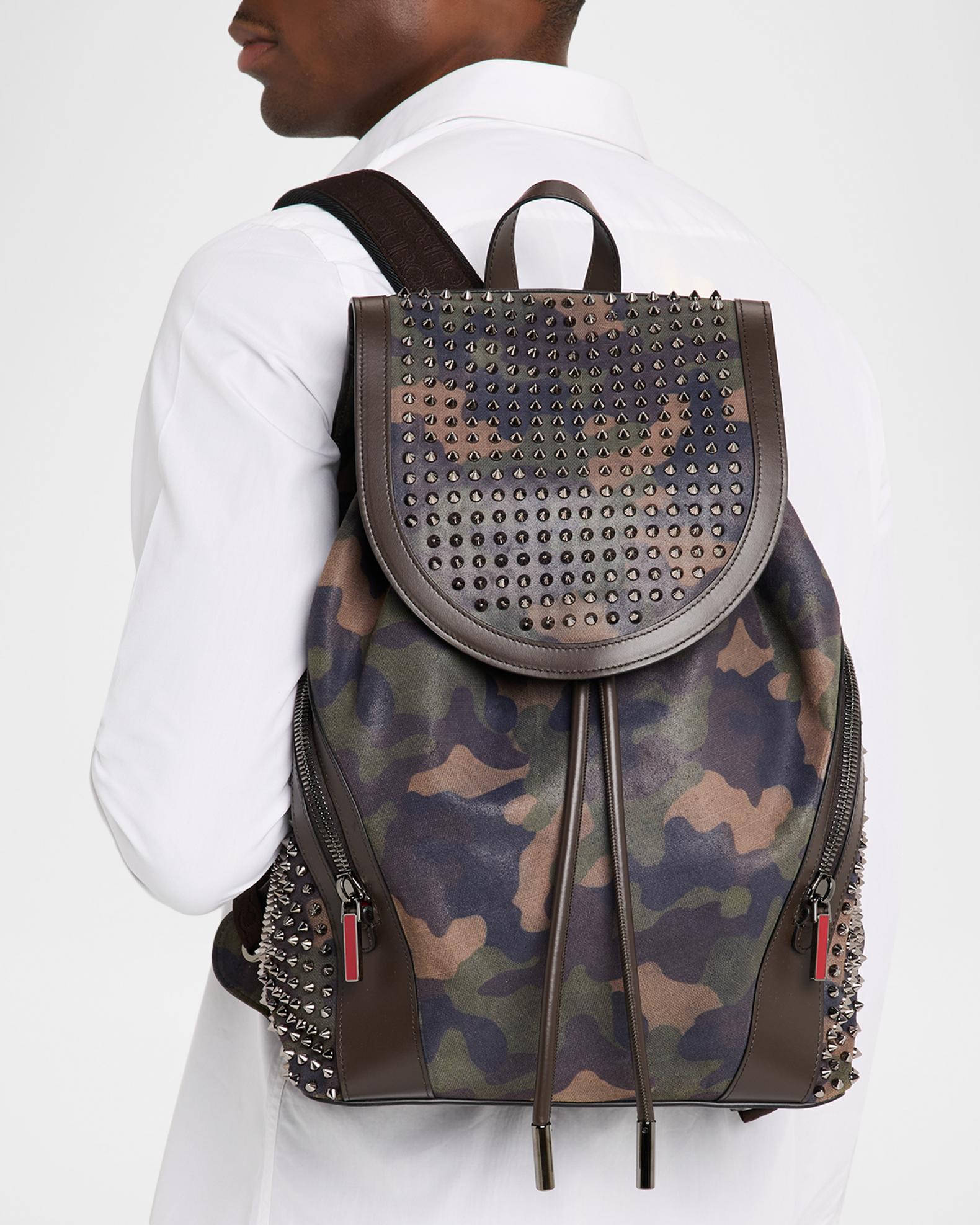 Christian Louboutin Men's Funky Camouflage Printed Reversed Leather and ...