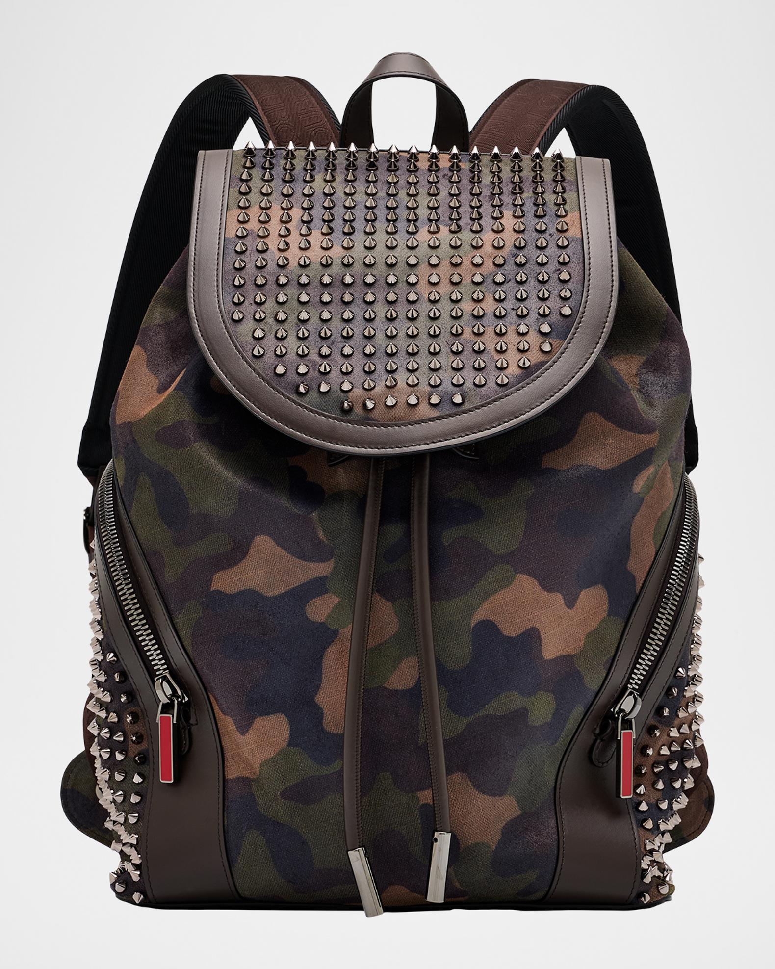 Christian Louboutin Men's Funky Camouflage Printed Reversed Leather and ...