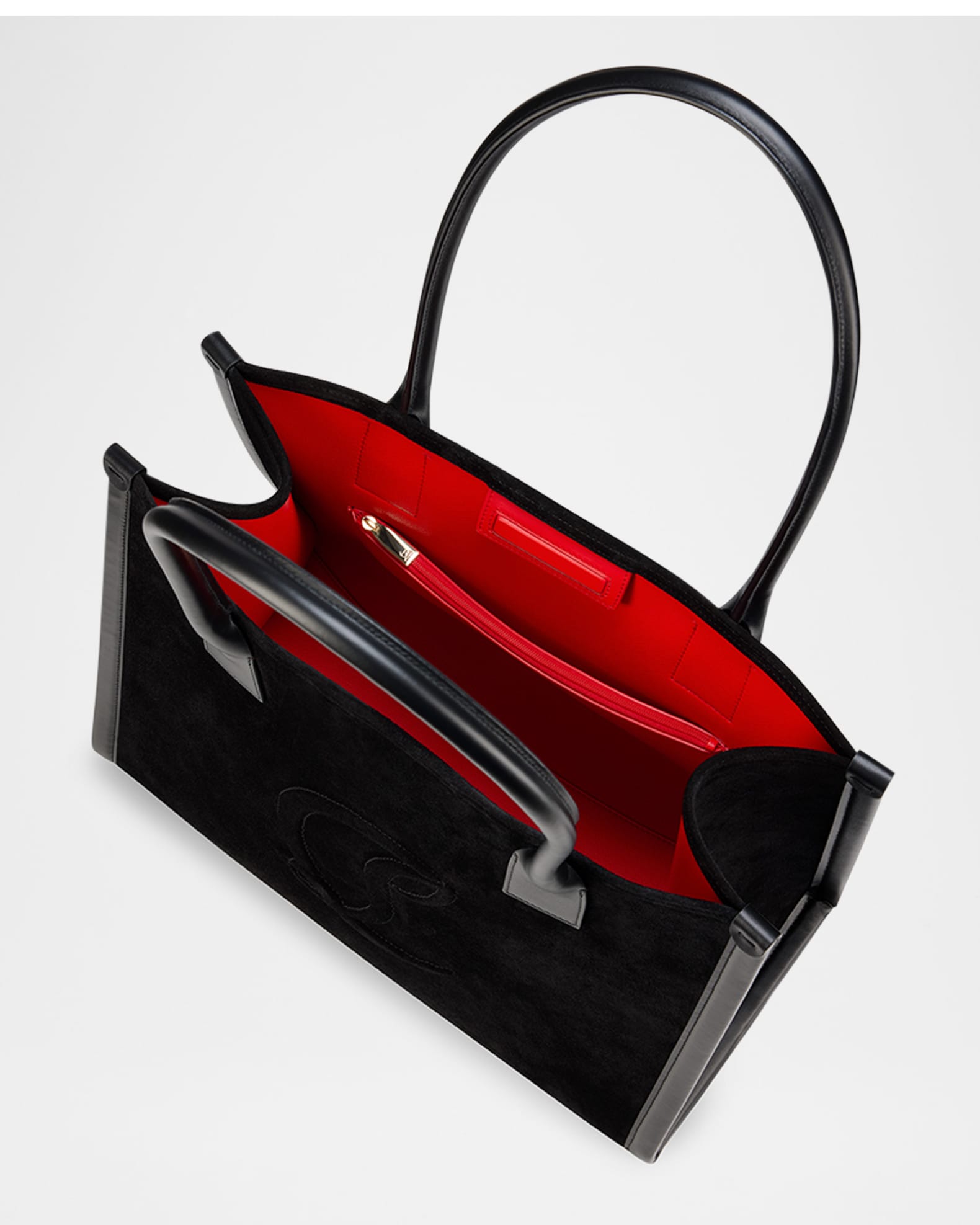 Christian Louboutin Men's By My Side Reversed Calf Leather Large