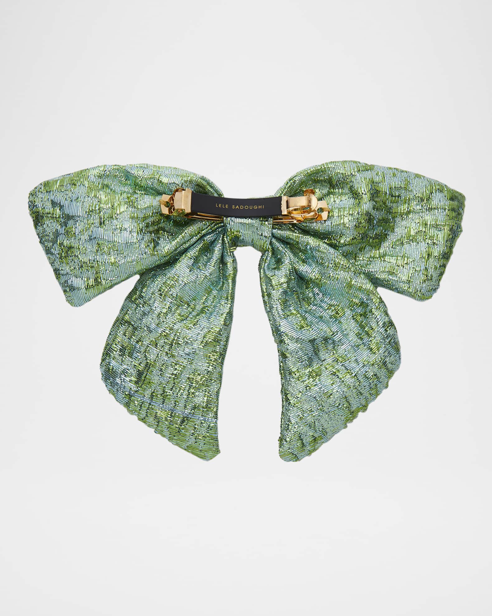 Libby Pearl Embellished Bow Barrette 1
