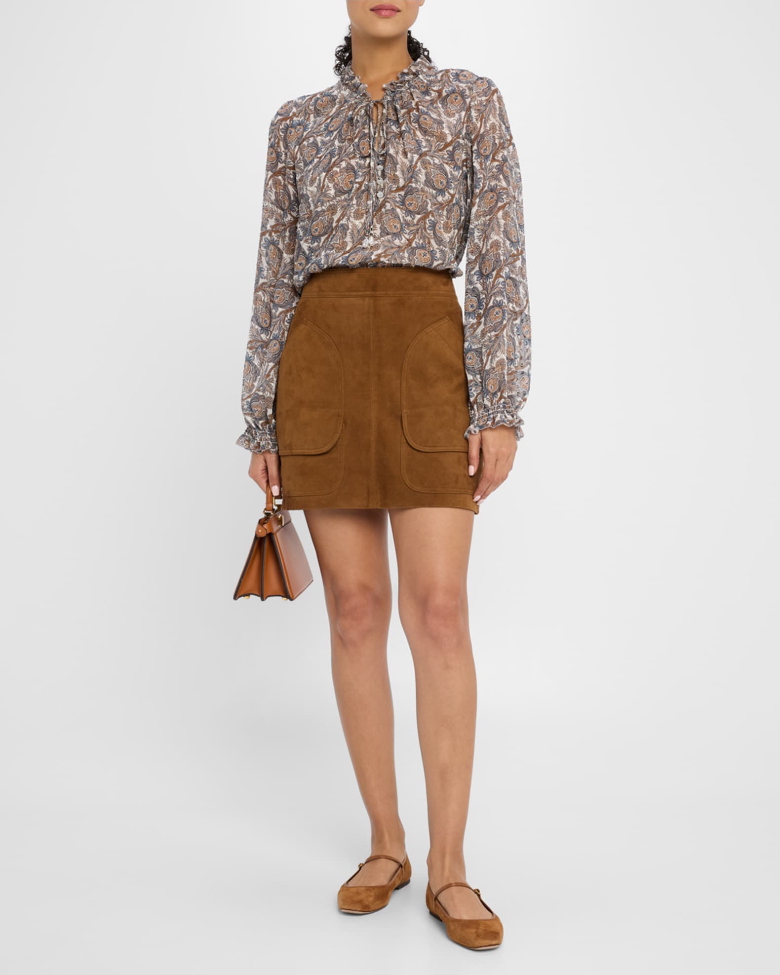 Hickory Ruffled Long-Sleeve Blouse 1