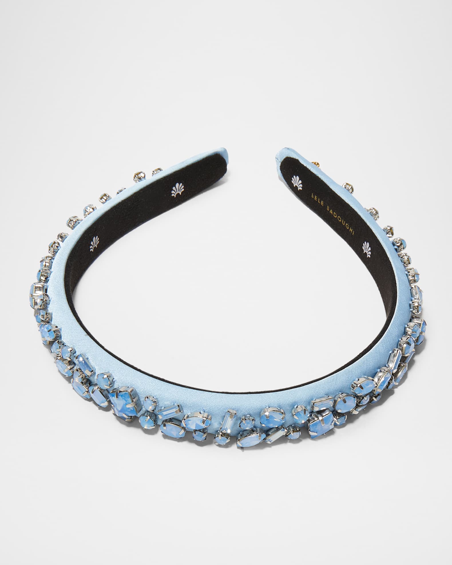 Gigi December Blue Topaz Jeweled Birthstone Headband 1