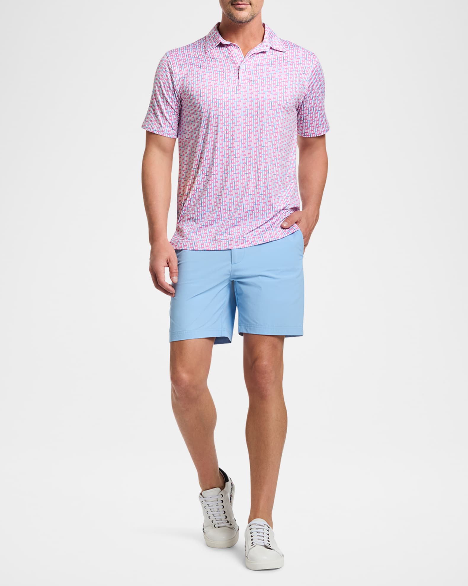 Men's Iron Drive Knit Polo Shirt 1