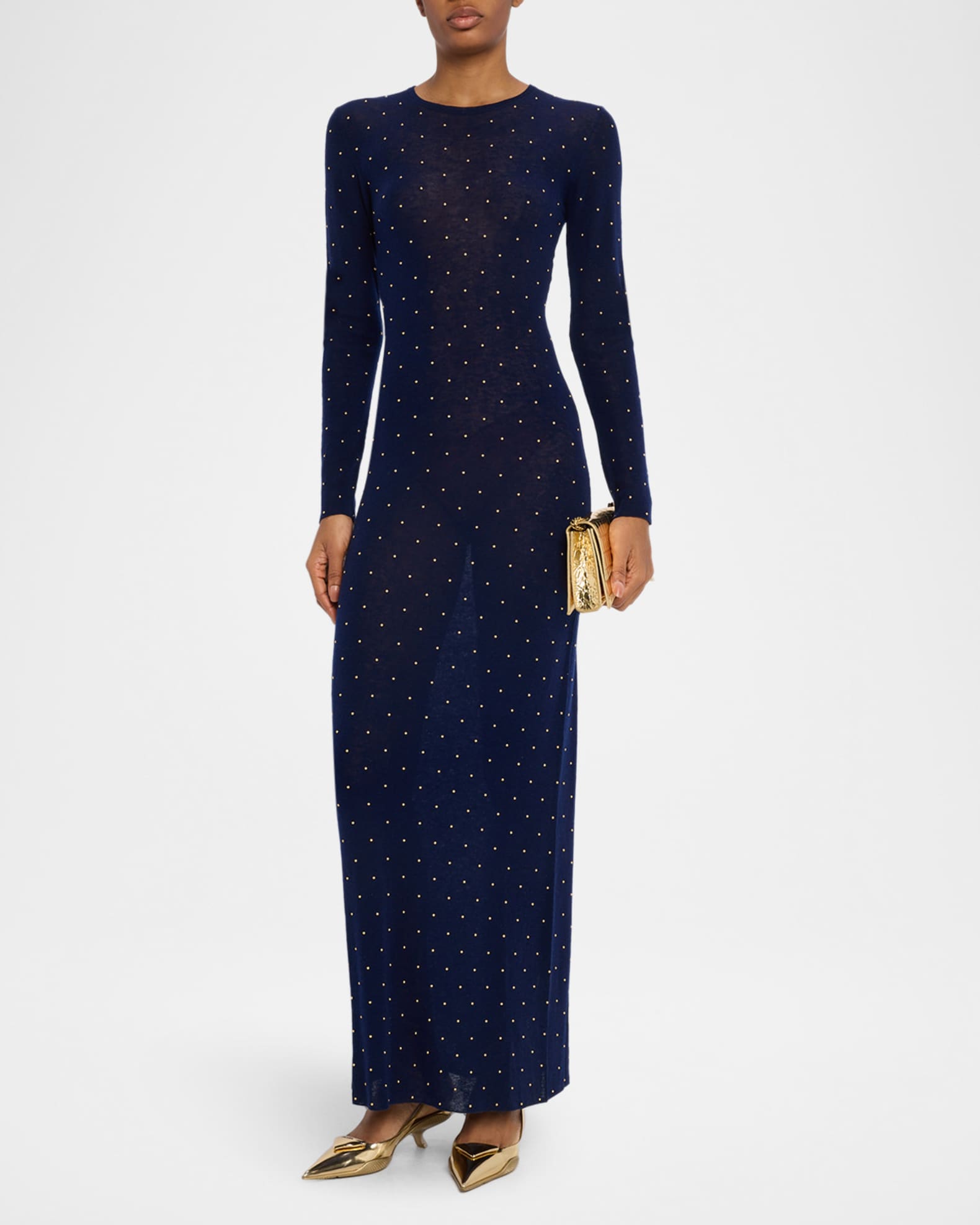 オールインワン・サロペット Rabanne Textured Knit Long Wool Dress Rabanne Textured Knit Long Wool Dress Midi | THE LIST