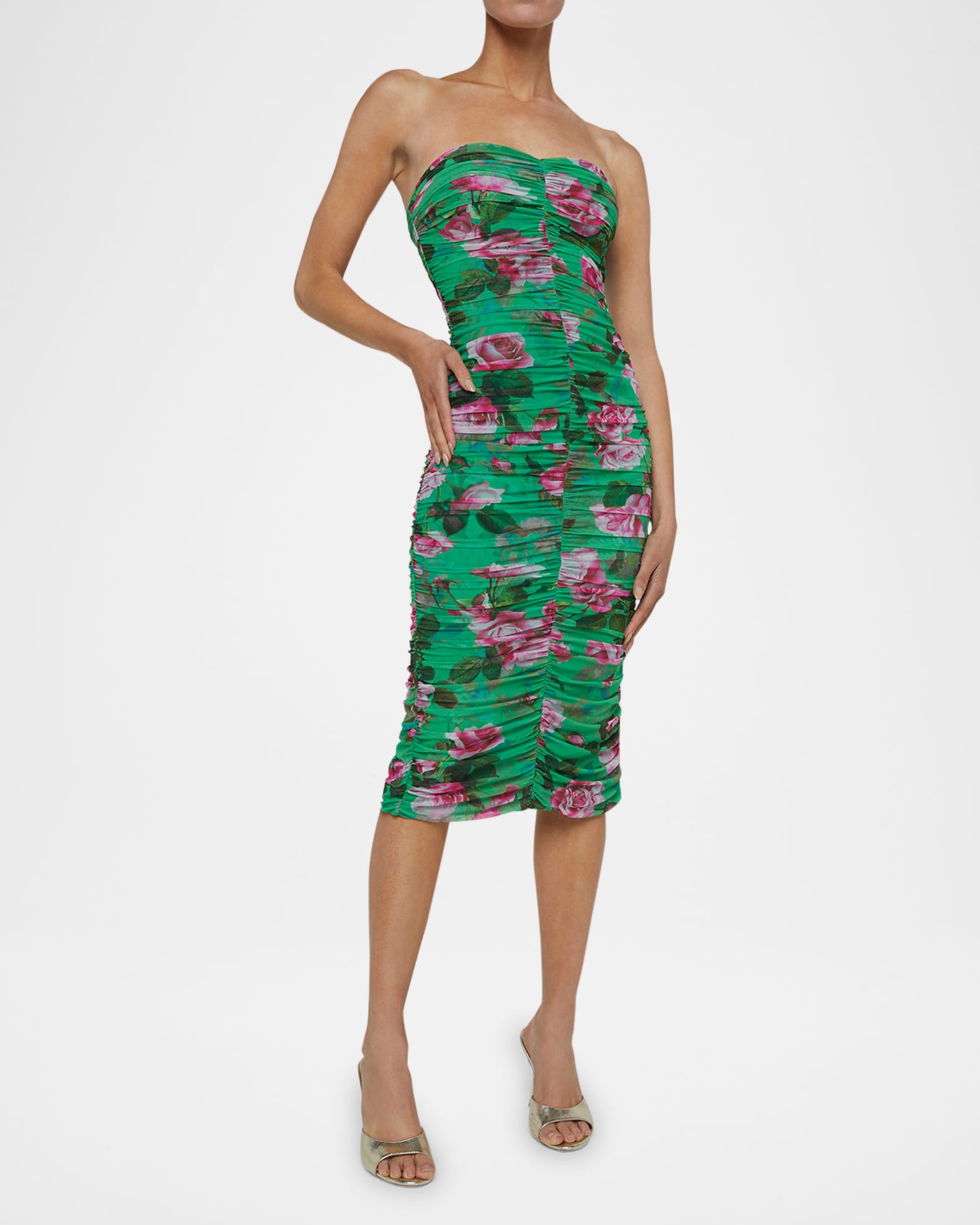Caprice Strapless Midi Dress 1
