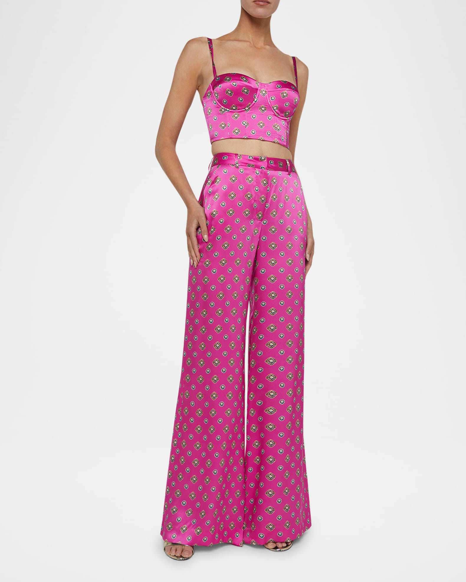 Southwestern Geometric Pilar Wide-Leg Pants 1
