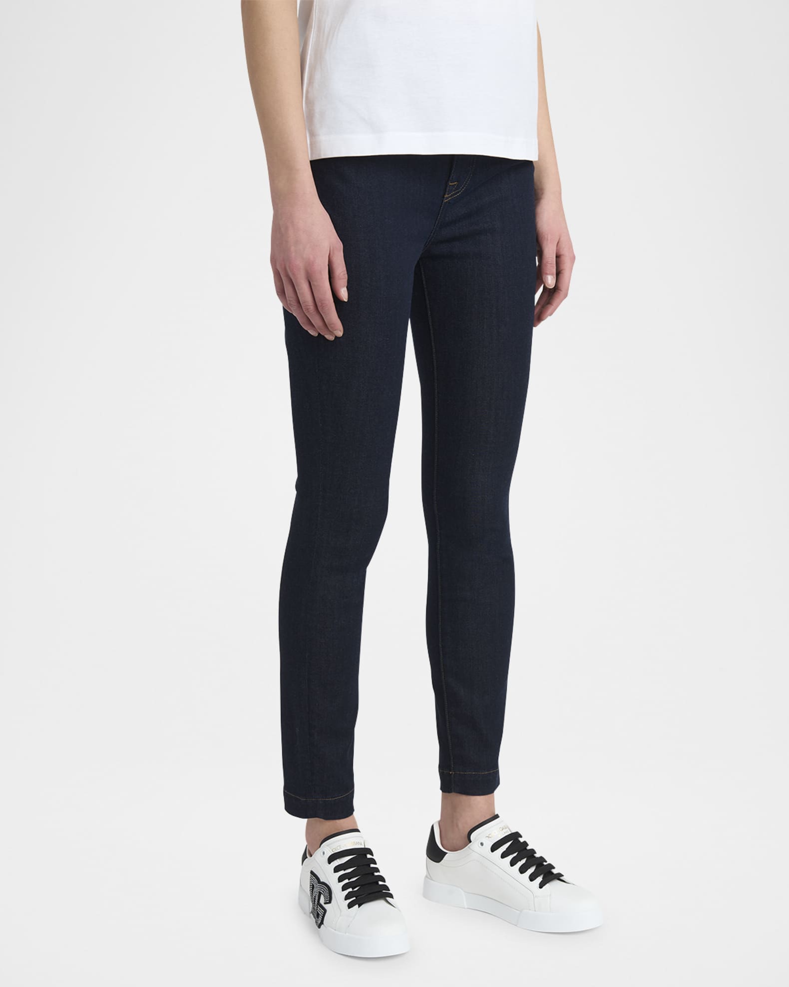 Bicolor Crystal DG Low-Top Sneakers 1