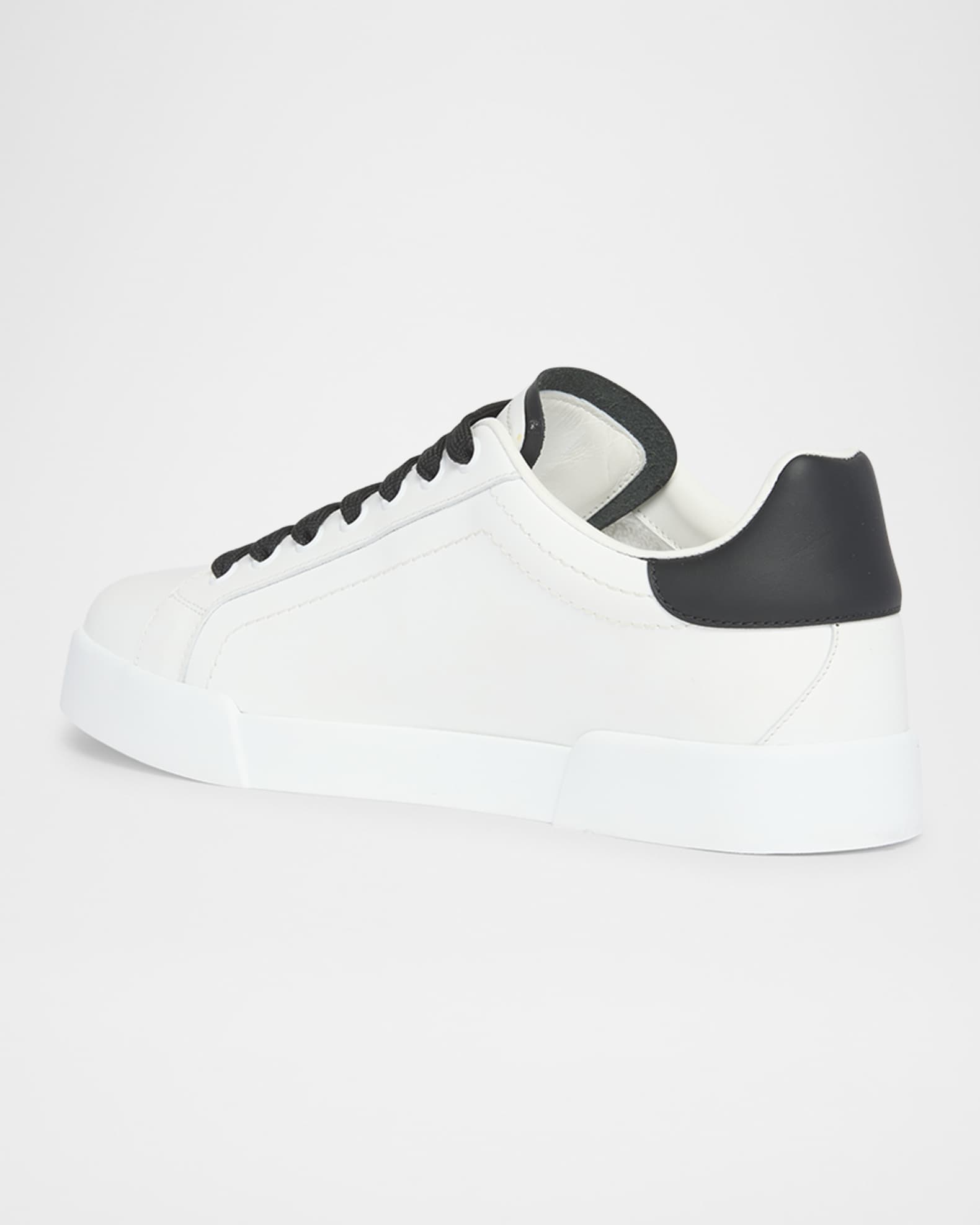 Dolce&Gabbana Bicolor Crystal DG Low-Top Sneakers | Neiman Marcus