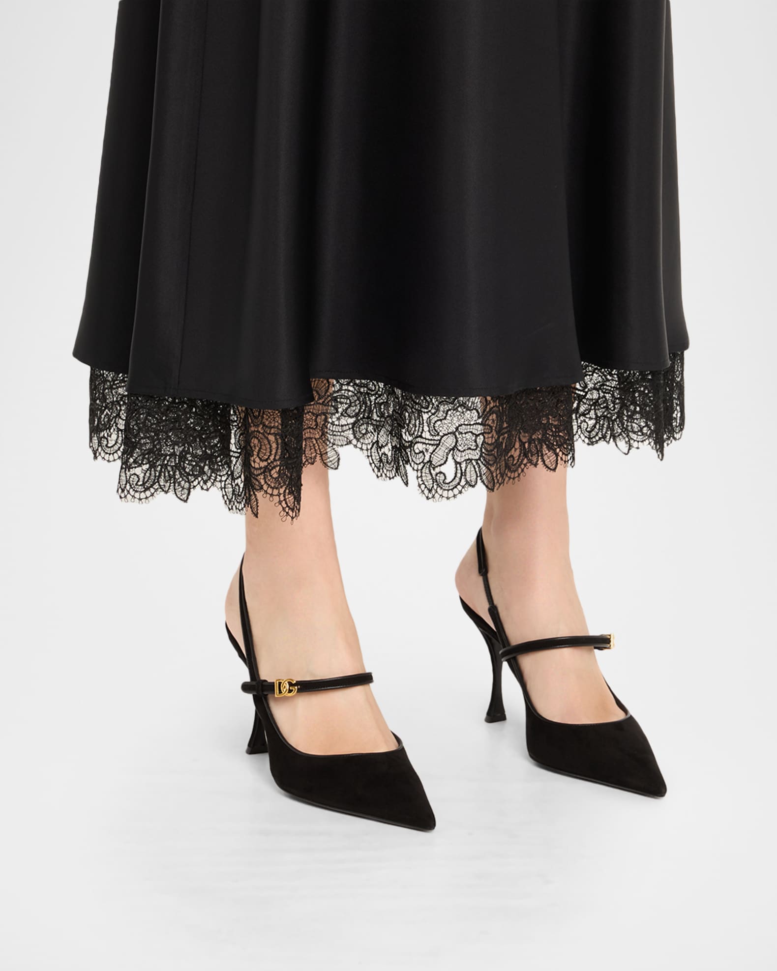 DG Suede Mary Jane Slingback Pumps 1