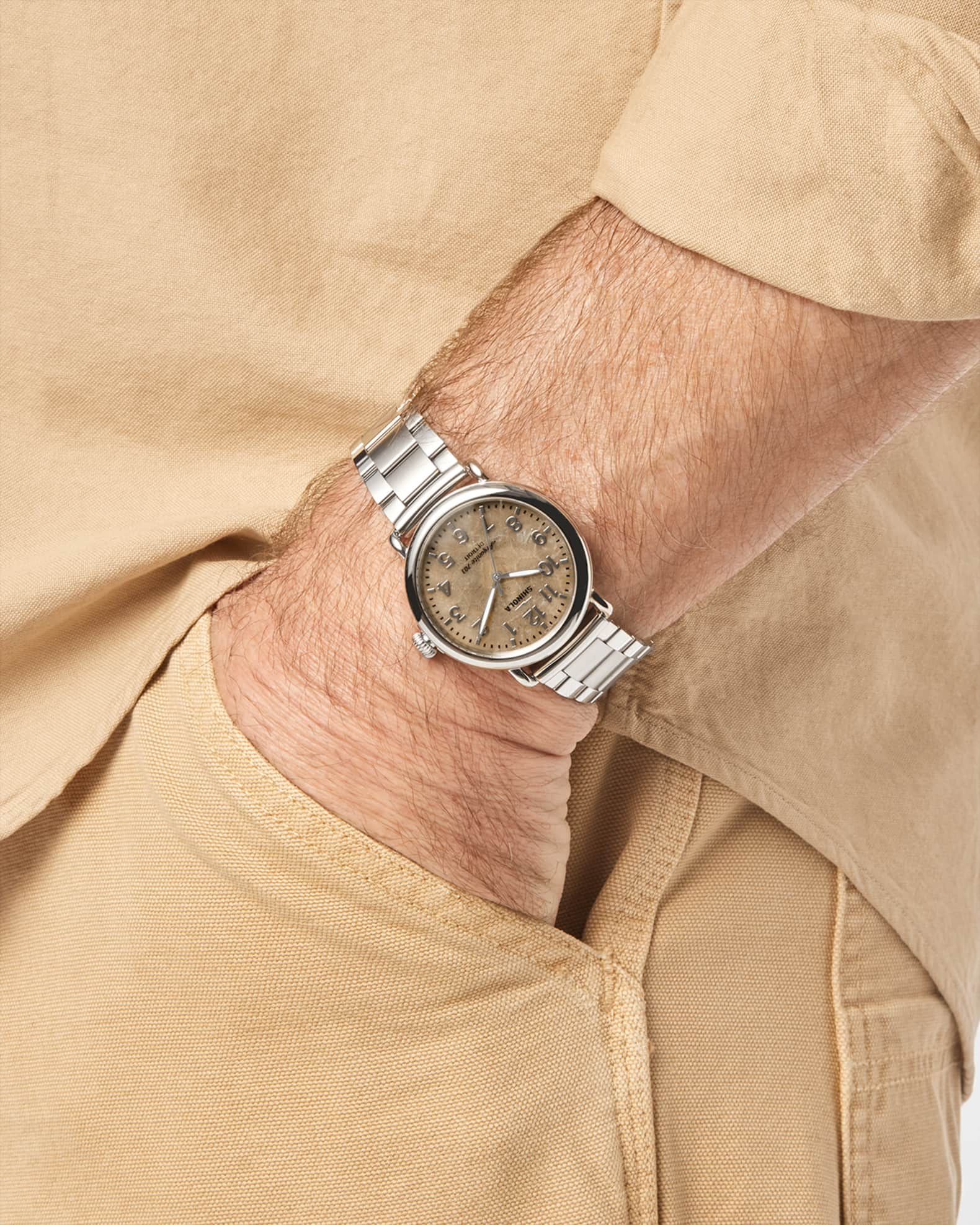 Men's Runwell 3H Petoskey-Dial Bracelet Watch, 41mm 1