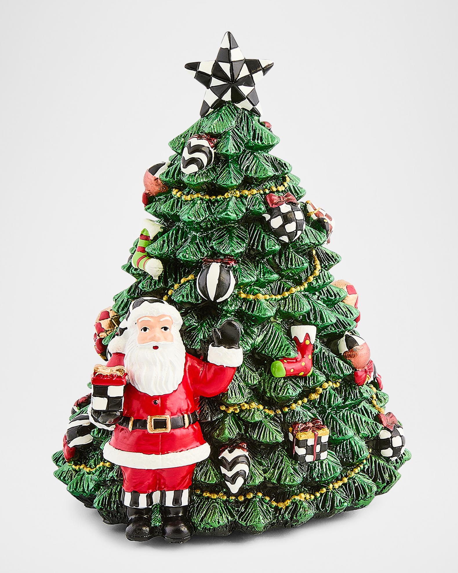 MACKENZIE CHILDS マッケンジーチャイルズ　クリスマスツリー MacKenzie-Childs Courtly Christmas Tree Rotating Music Box