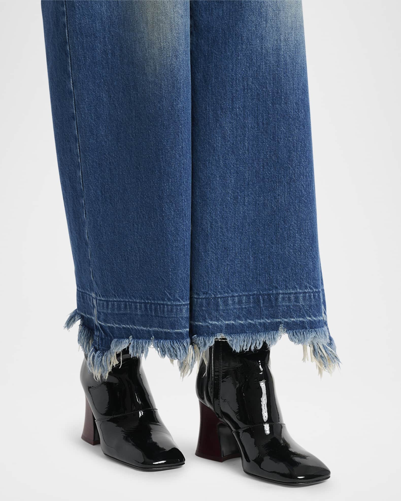 ショートブーツ・ブーティ CHLOE JANIS ANKLE BOOTS IN PATENT LEATHER Chloe Janis Patent Leather Booties | Neiman Marcus