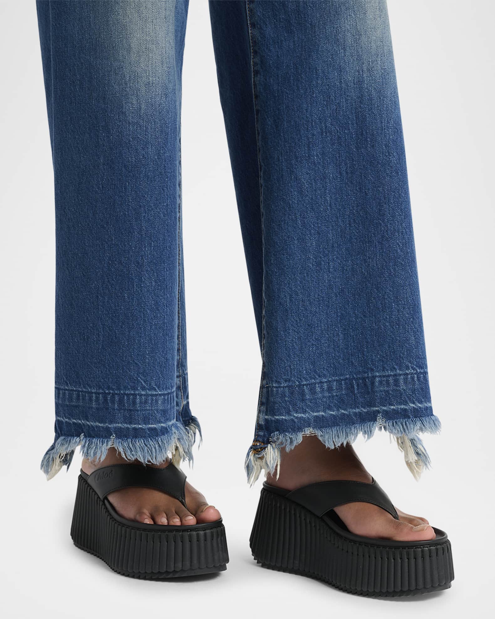 Nama Platform Leather Thong Sandals 1