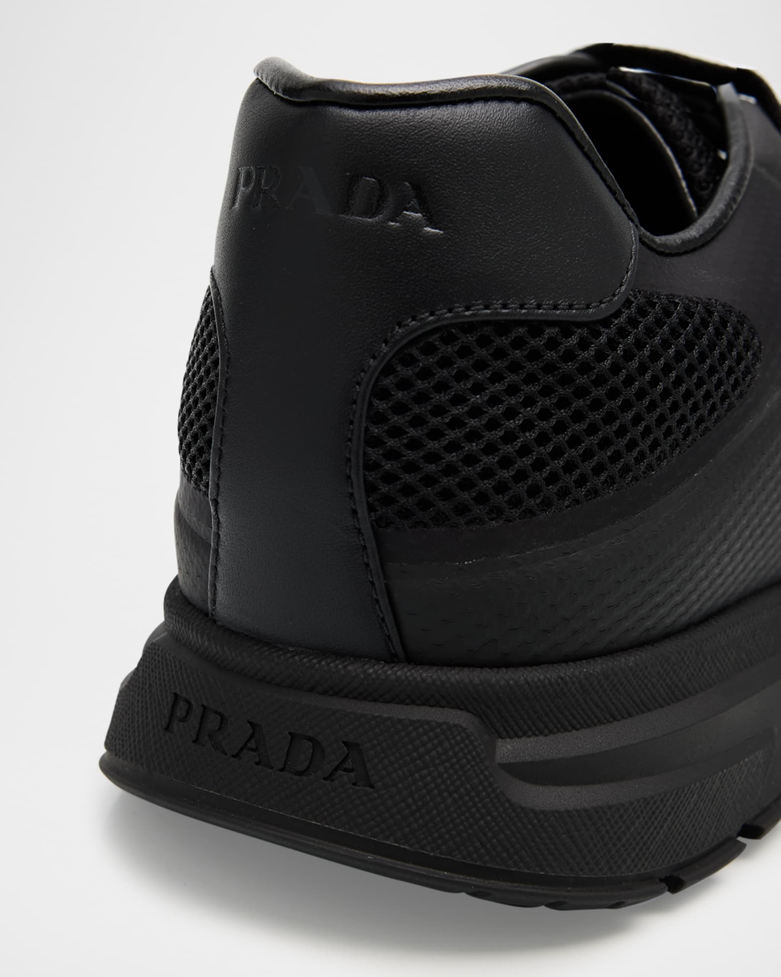 Prada Men's Prax Mesh Runner Sneakers | Neiman Marcus
