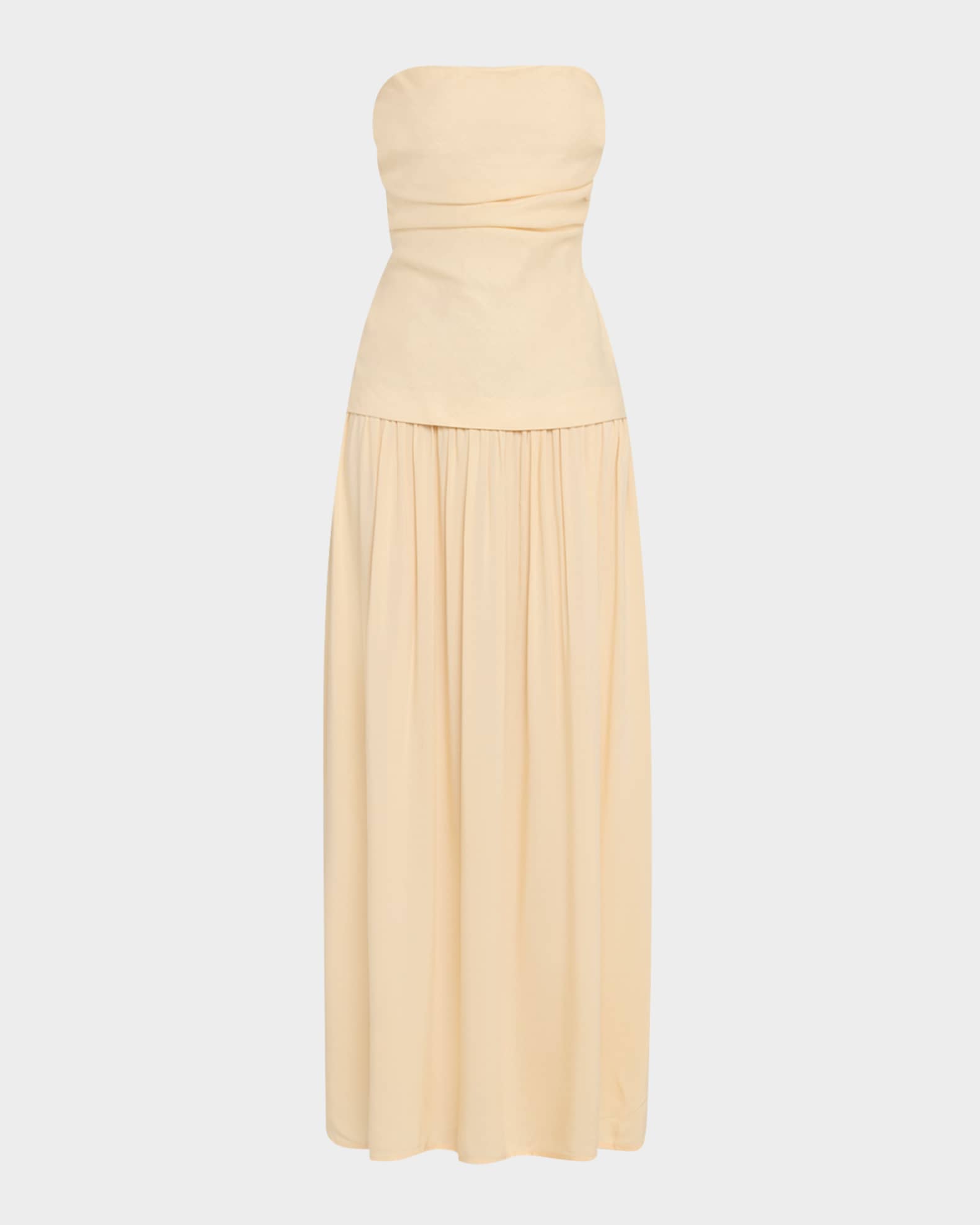 Hedy Strapless Drop-Waist Maxi Dress 0