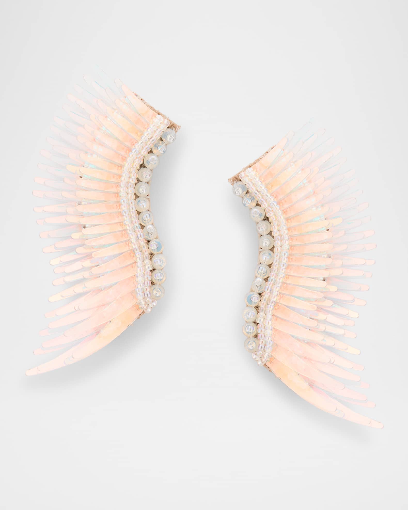 Midi Madeline Earrings, White 0