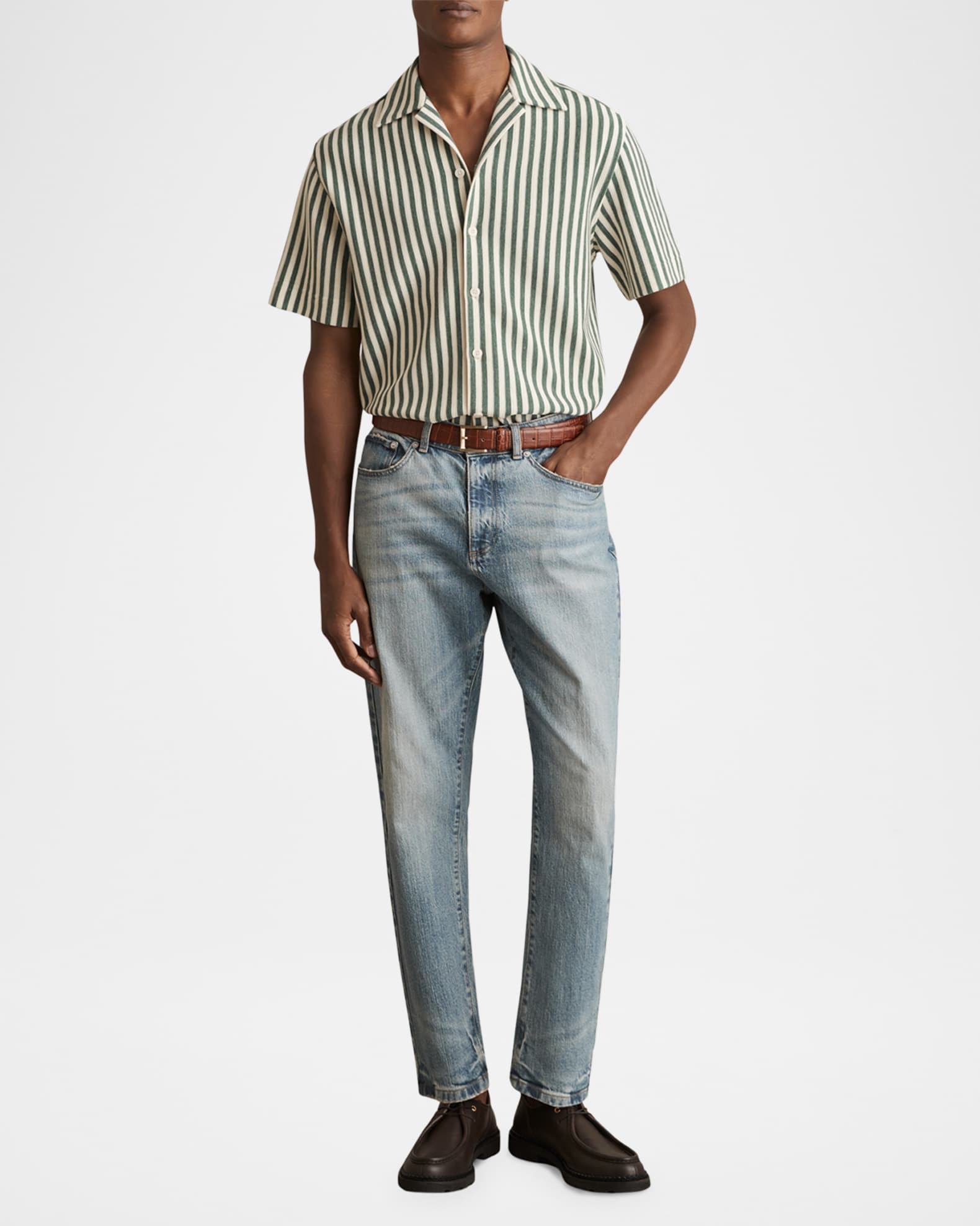 Men's Trig Textured Stripe Shirt 1