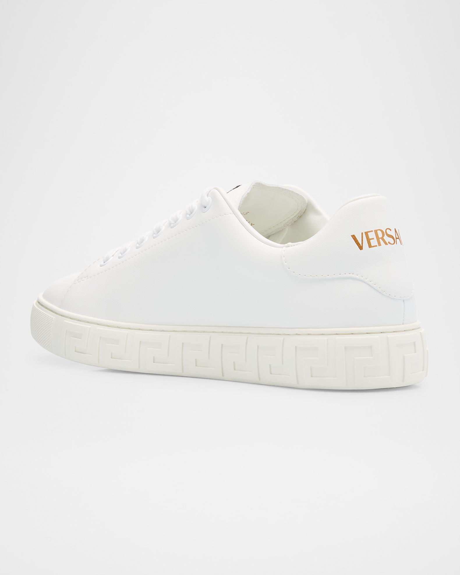 Versace La Greca Vegan Low-Top Sneakers | Neiman Marcus