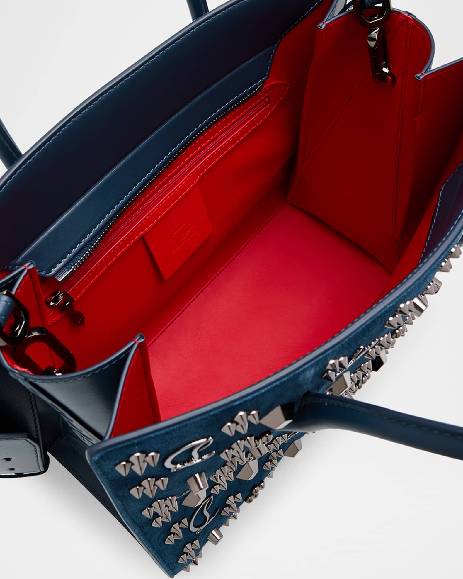 Christian Louboutin Paloma Medium Top-Handle Bag in Suede with