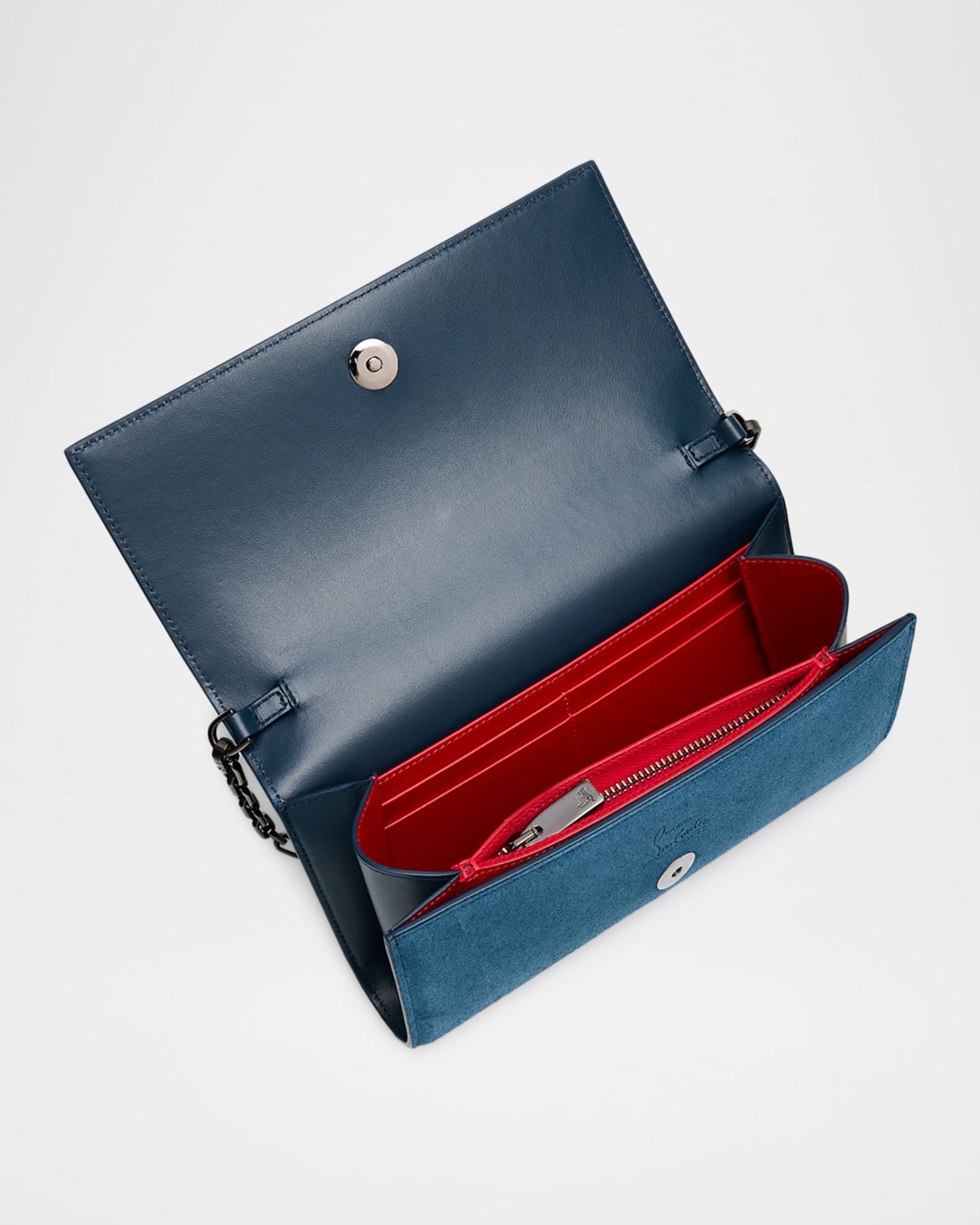 【美品】Christian Louboutin パロマ スパイク ウォレット Christian Louboutin Paloma Spike Studs Leather Wallet on Chain