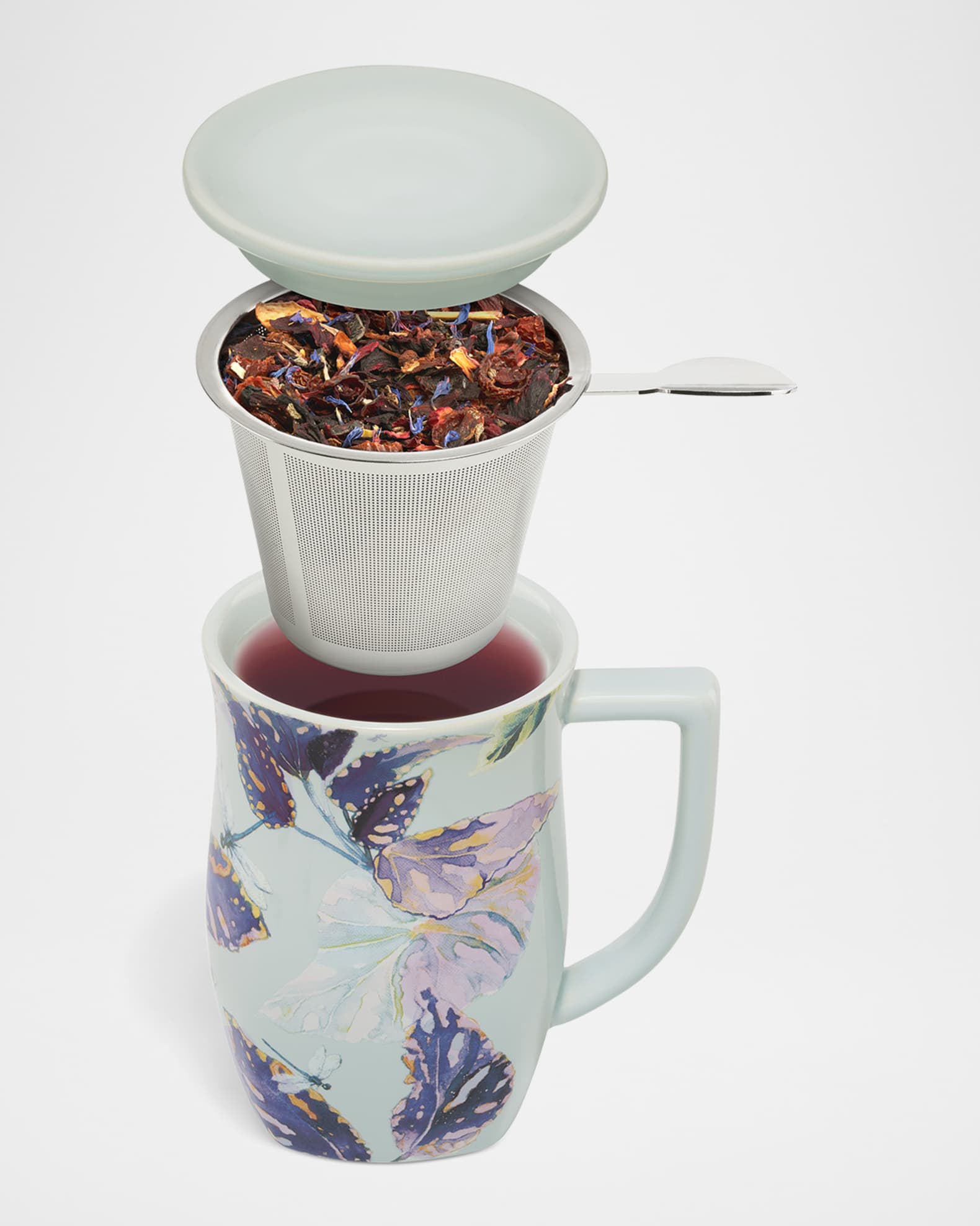 x The New York Botanical Garden Demoiselle Fiore Steeping Cup & Infuser, 14 oz. 1