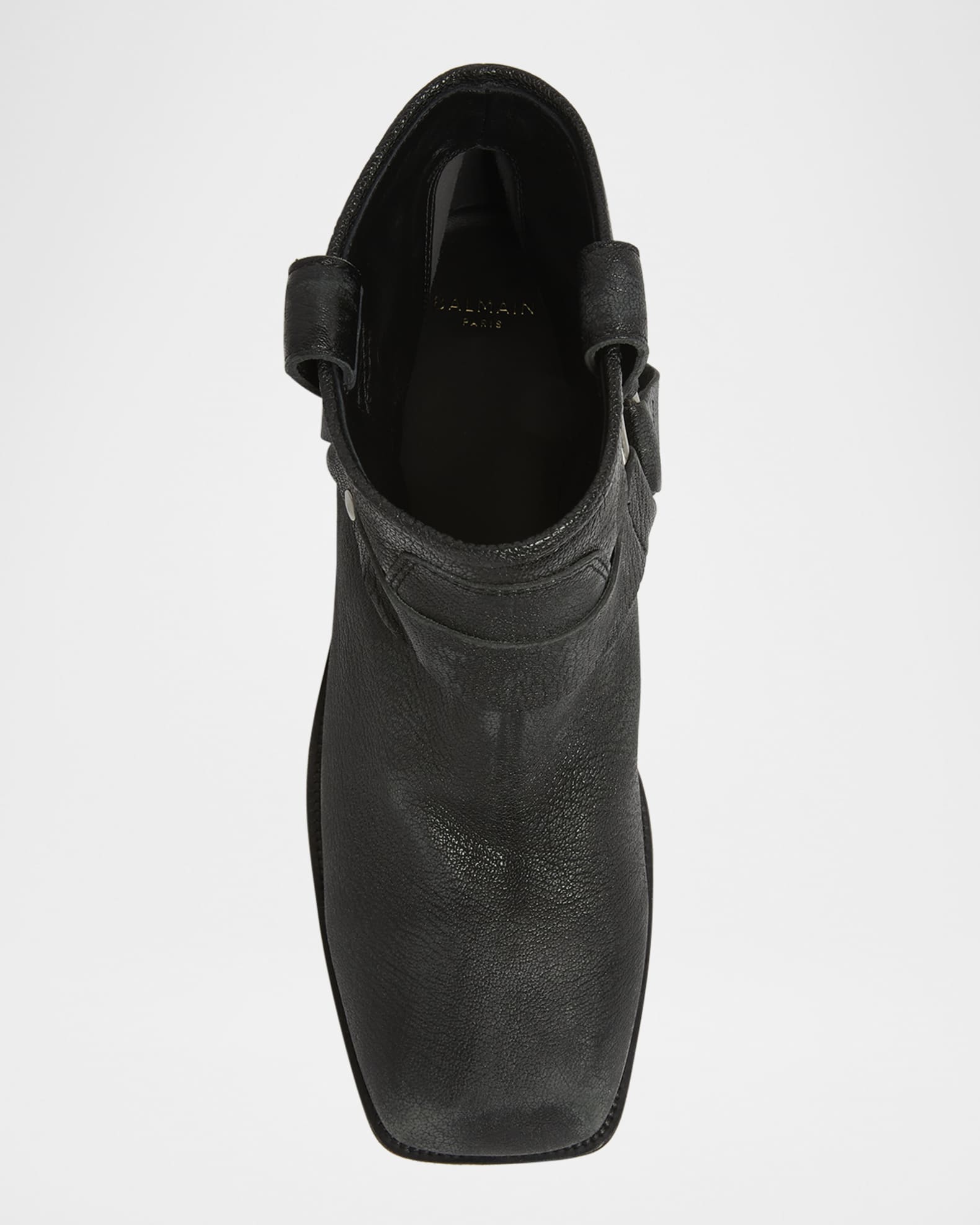 Balmain Men's Biker Calfskin Ankle Boots | Neiman Marcus