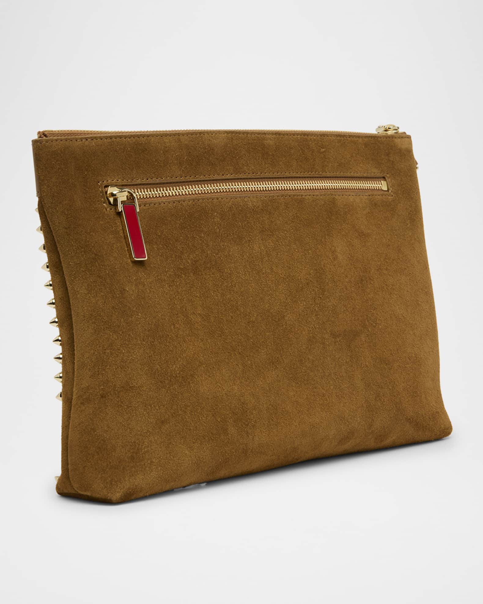 Funky Spike Pouch Bag in Suede 1
