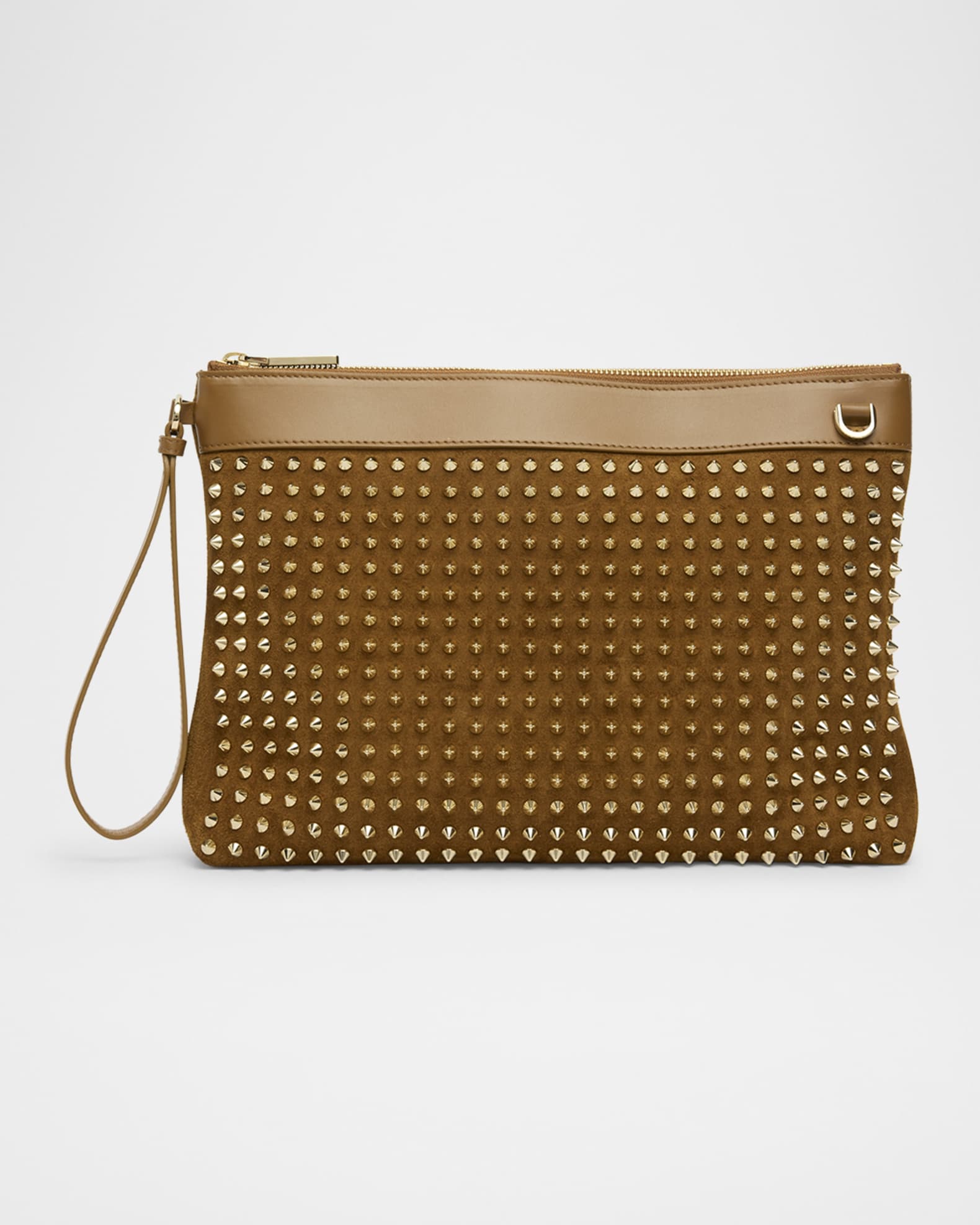 Funky Spike Pouch Bag in Suede 0