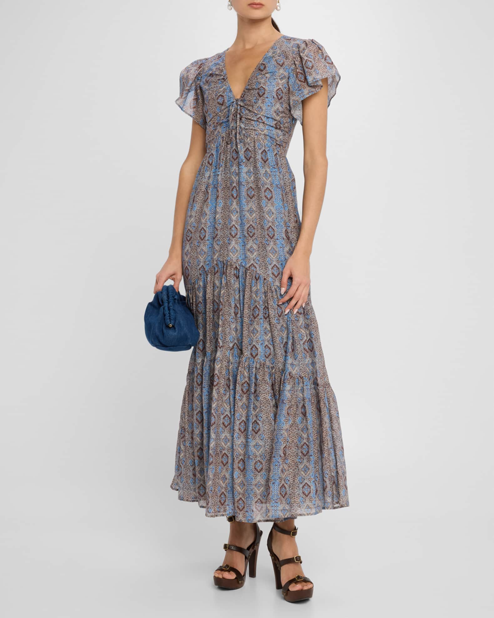 Kinga Ribbed V-Neck Maxi Dress 1