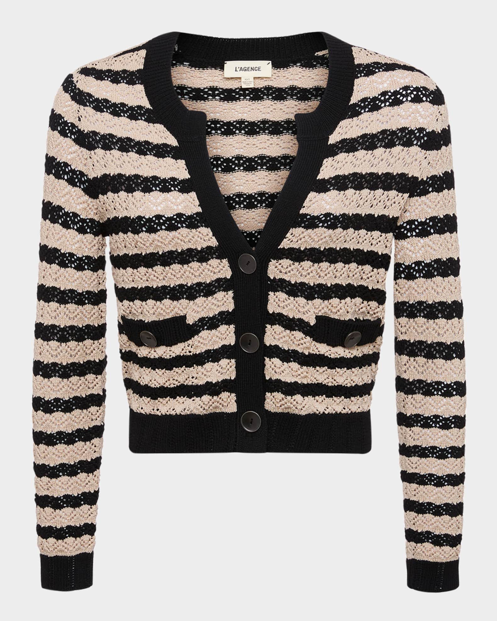 Orla Pointelle Knit Cardigan 0