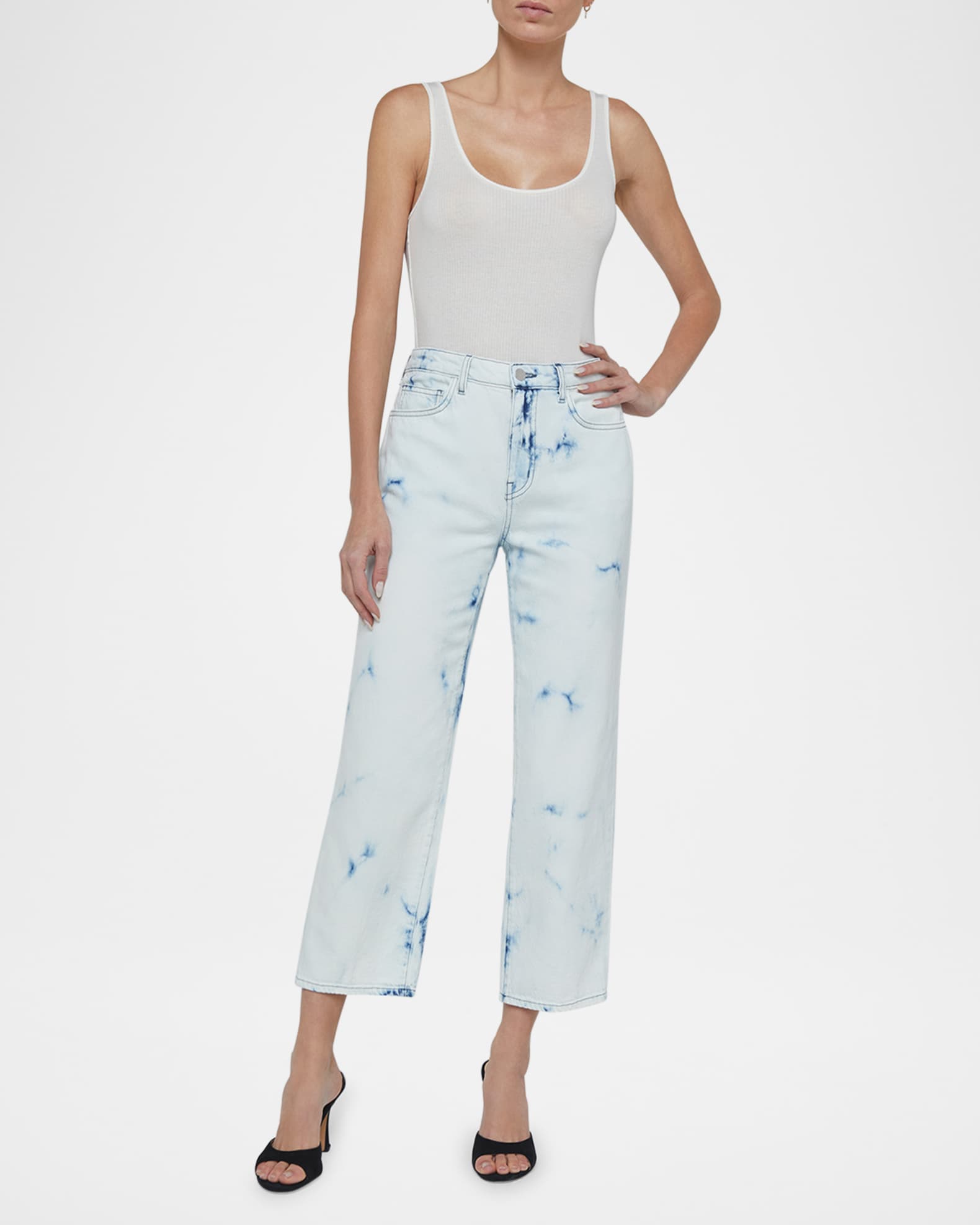 June Ultra-High Rise Crop Stovepipe Jeans 1
