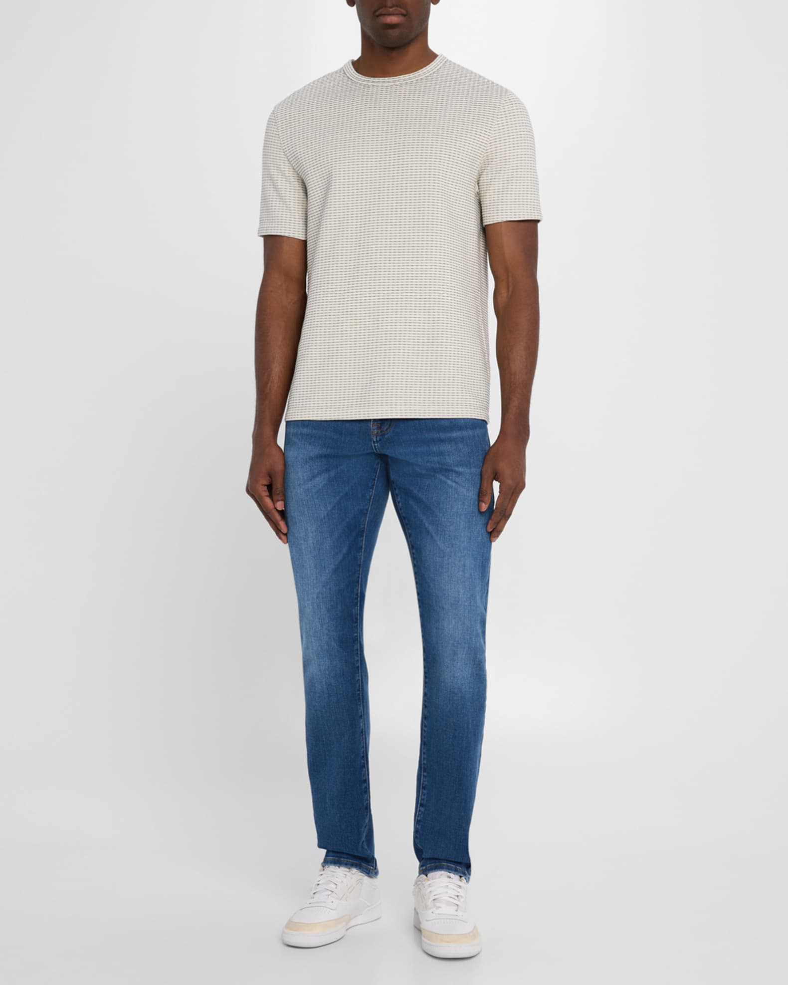 Men's Jacquard Striped T-Shirt 1