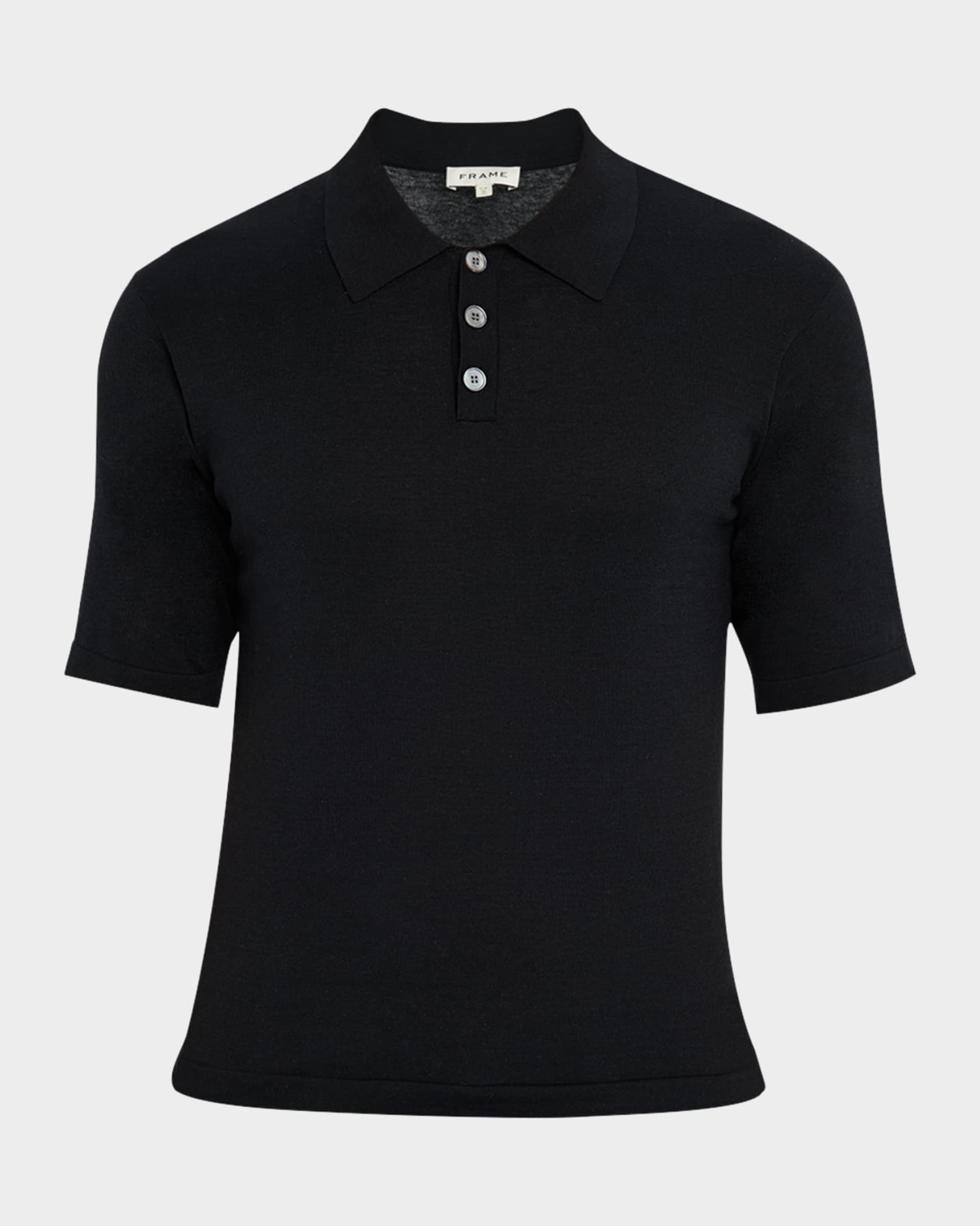 Men's Cotton Silk Polo Sweater 0