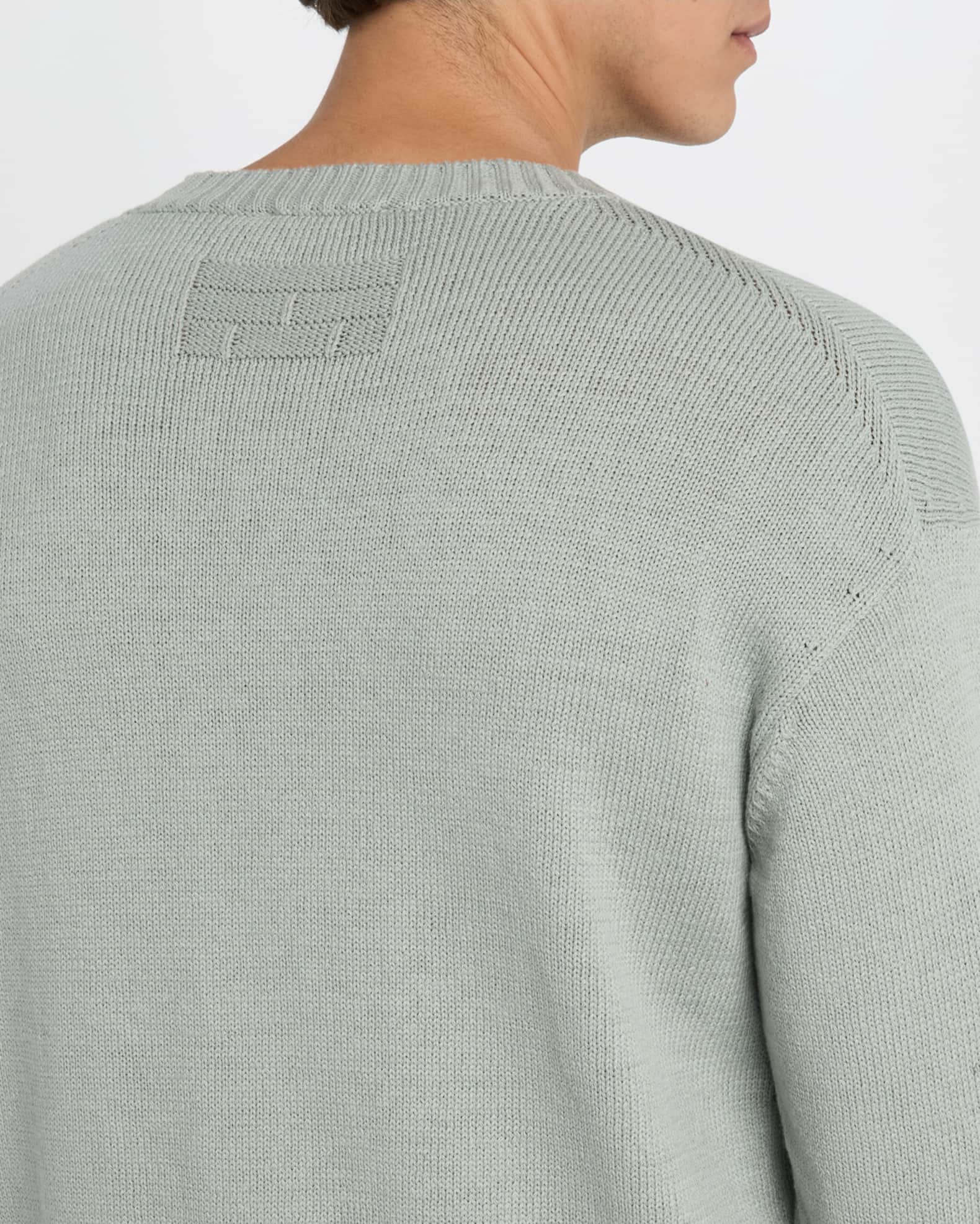 FRAME Men's Crewneck Silk-Cotton Knit Sweater | Neiman Marcus