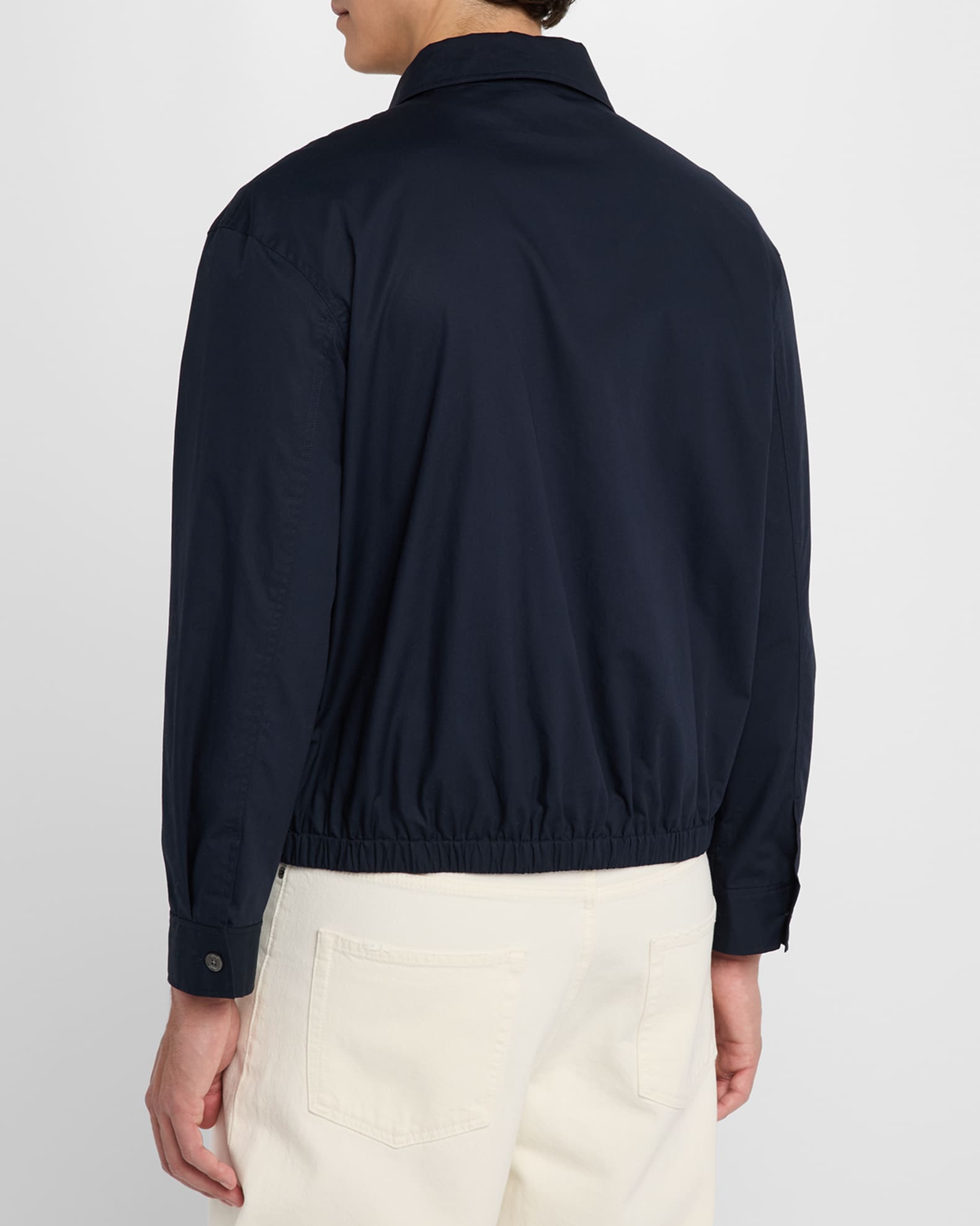 ジャケット Single-breasted poplin jacket MH1936_10RG_F0A08_S_OOO Limestone Single-breasted Poplin Jacket | Miu Miu