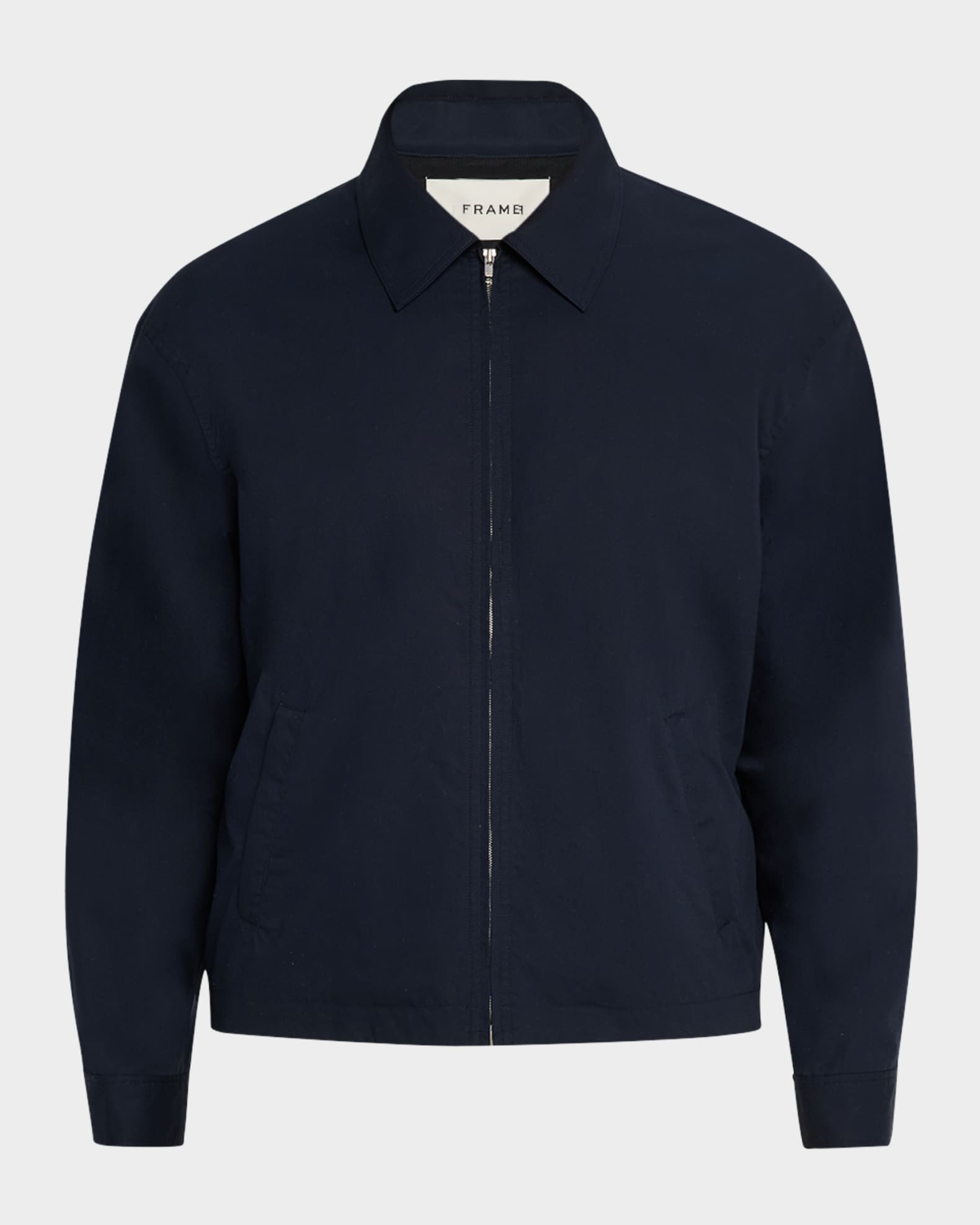 Men's Zip-Front Cotton Poplin Jacket 0