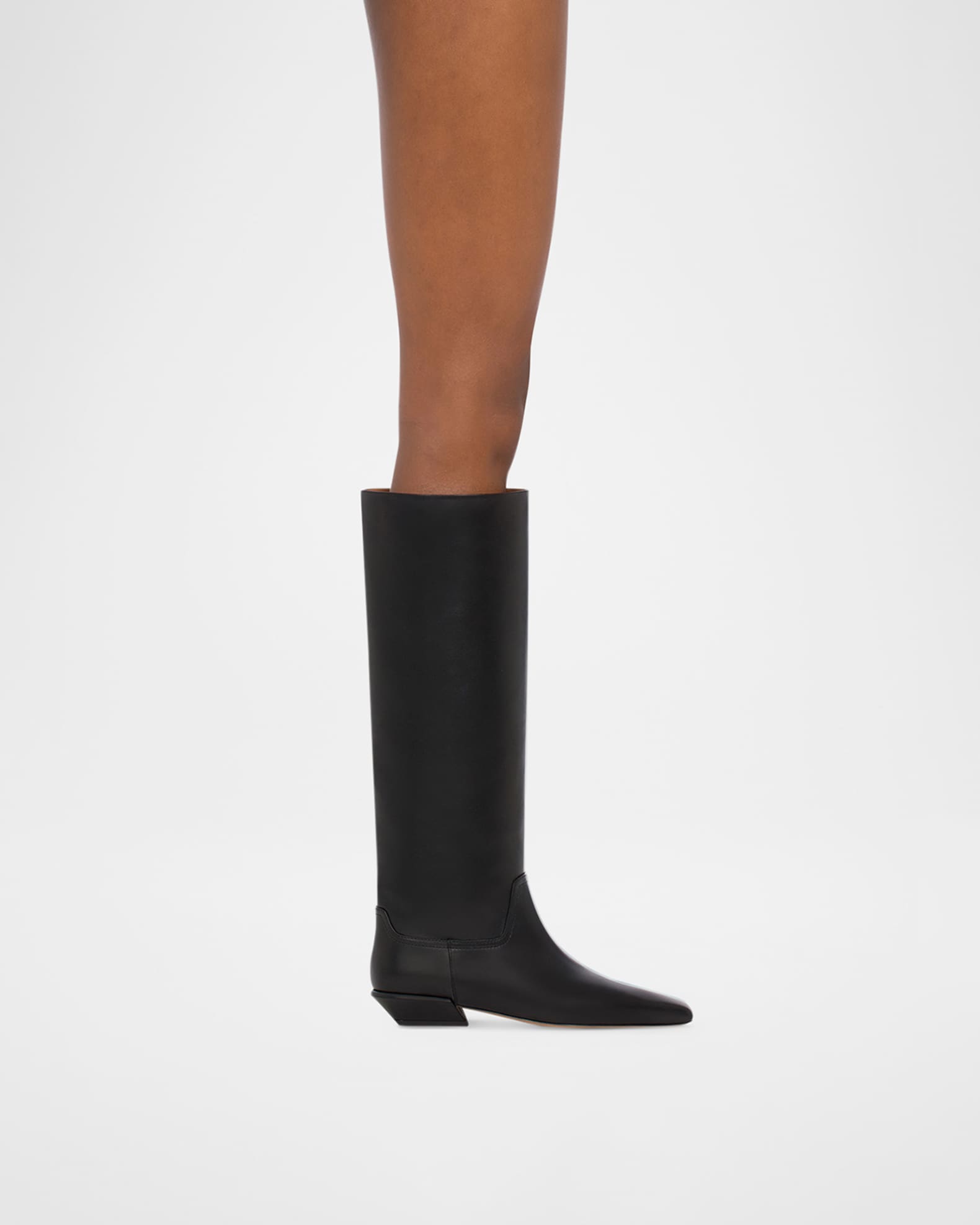 ロングブーツ PARIS TEXAS Black Leather Bettina Boots Boots in ebony vintage-effect calf leather - Paris Texas