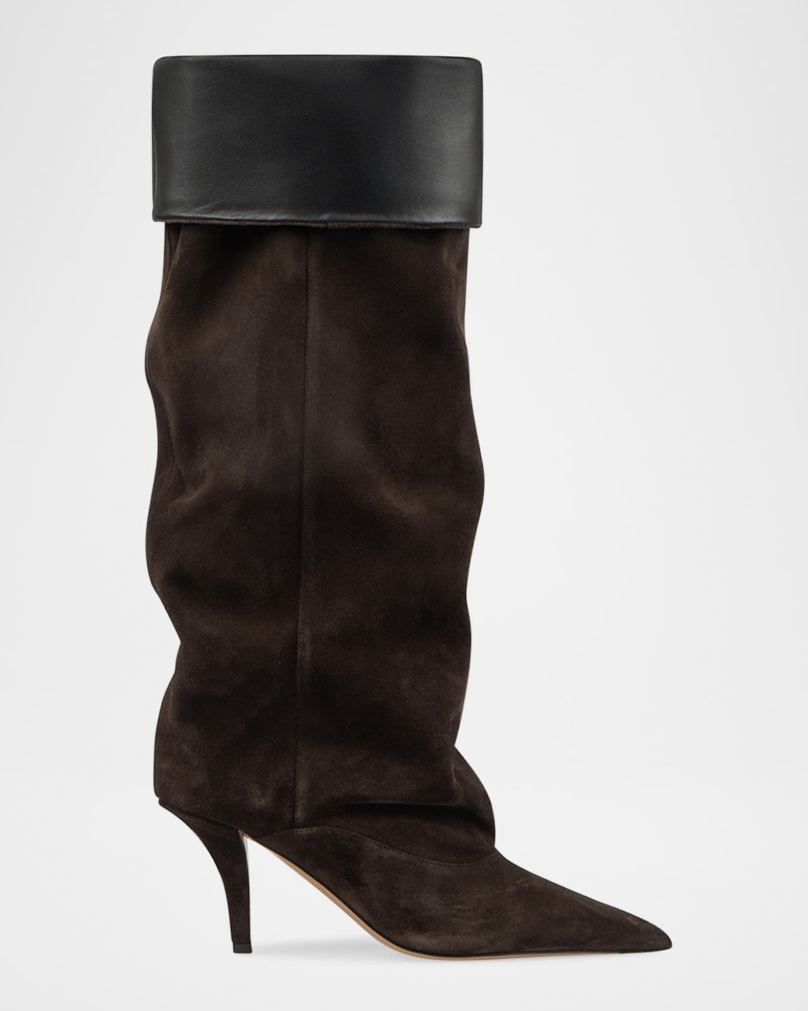 ブーツその他 PARIS TEXAS Ines Reverse suede boots CIOCCOLATO BLACK PARIS TEXAS Ines suede knee boots | NET-A-PORTER
