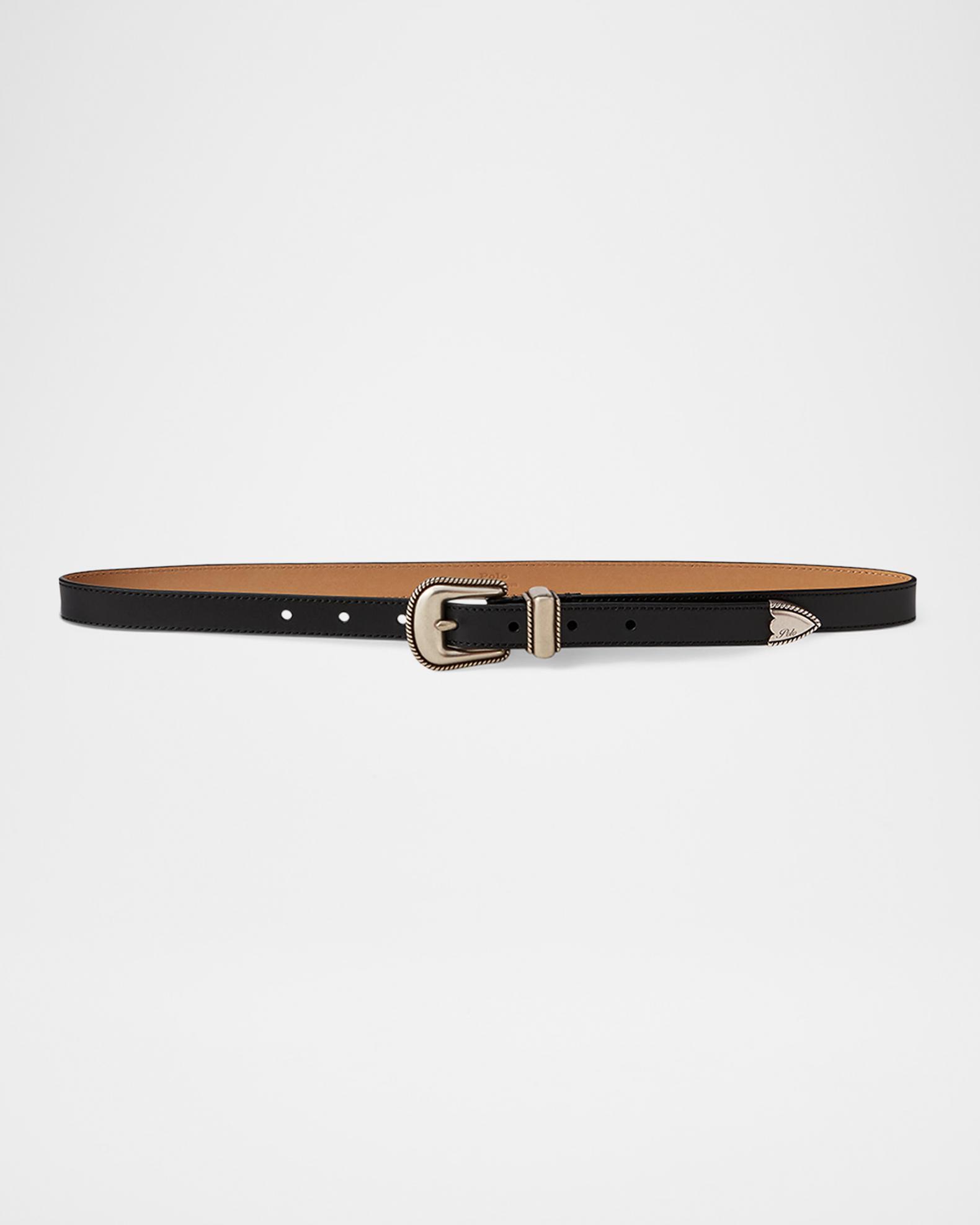 Polo‎ Ralph Lauren Classic Dark Brown Leather Belt Brass Buckle Womens Sz 32 Polo Ralph Lauren ​Roller Buckle Leather Belt | Saks Fifth  main image 3