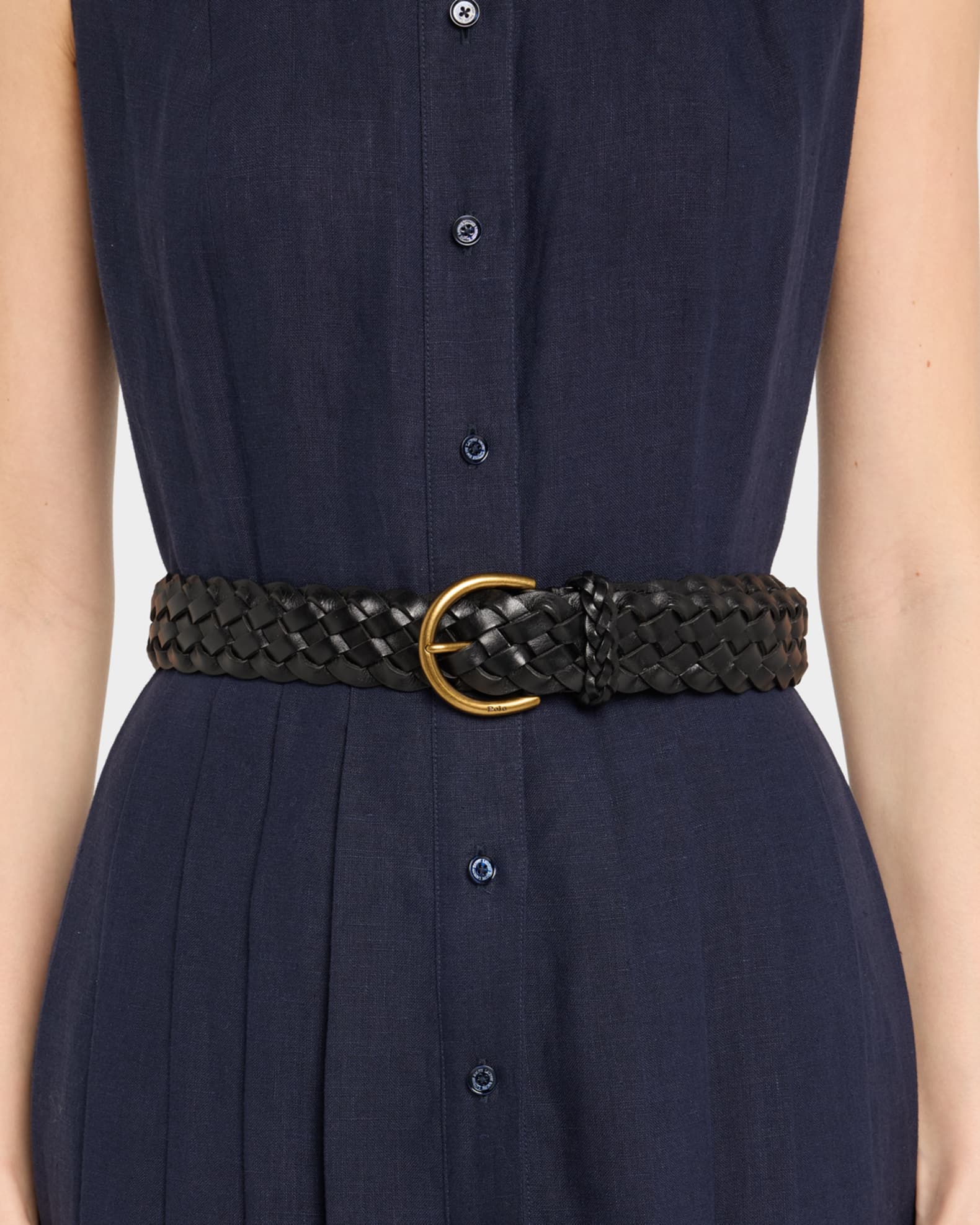 Braided Leather Belt  1