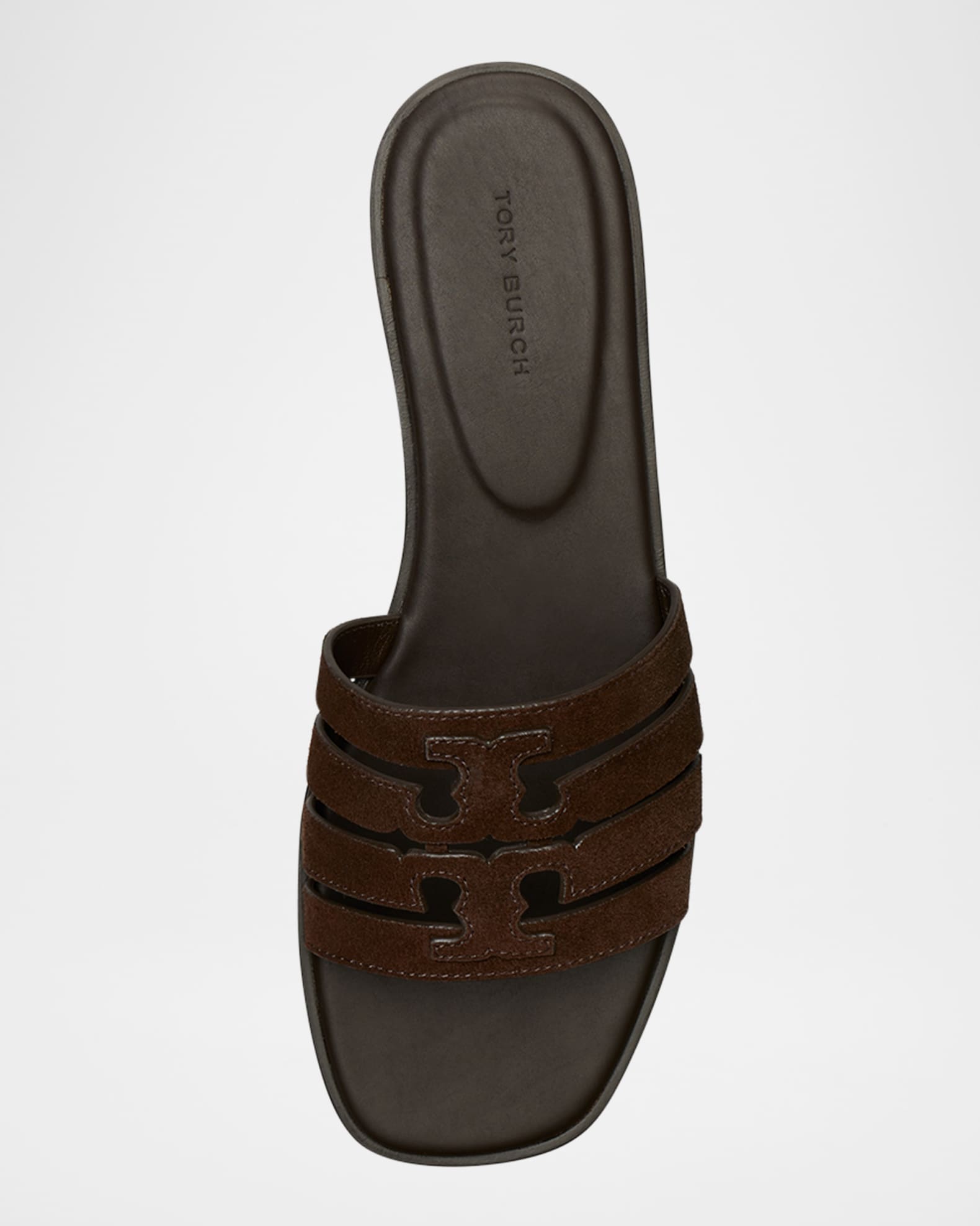 Tory Burch Ines Suede Cage Slide Sandals | Neiman Marcus