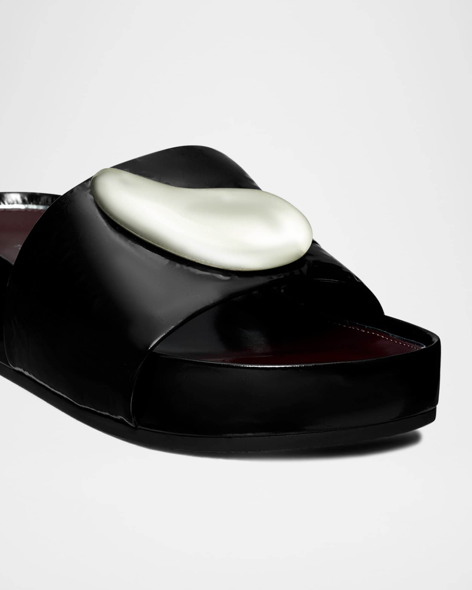 ★Tory Burch★センス抜群★Patos Platform Slide★サンダル NIB Tory Burch Patos Platform Leather Slide Sandal Ivory US