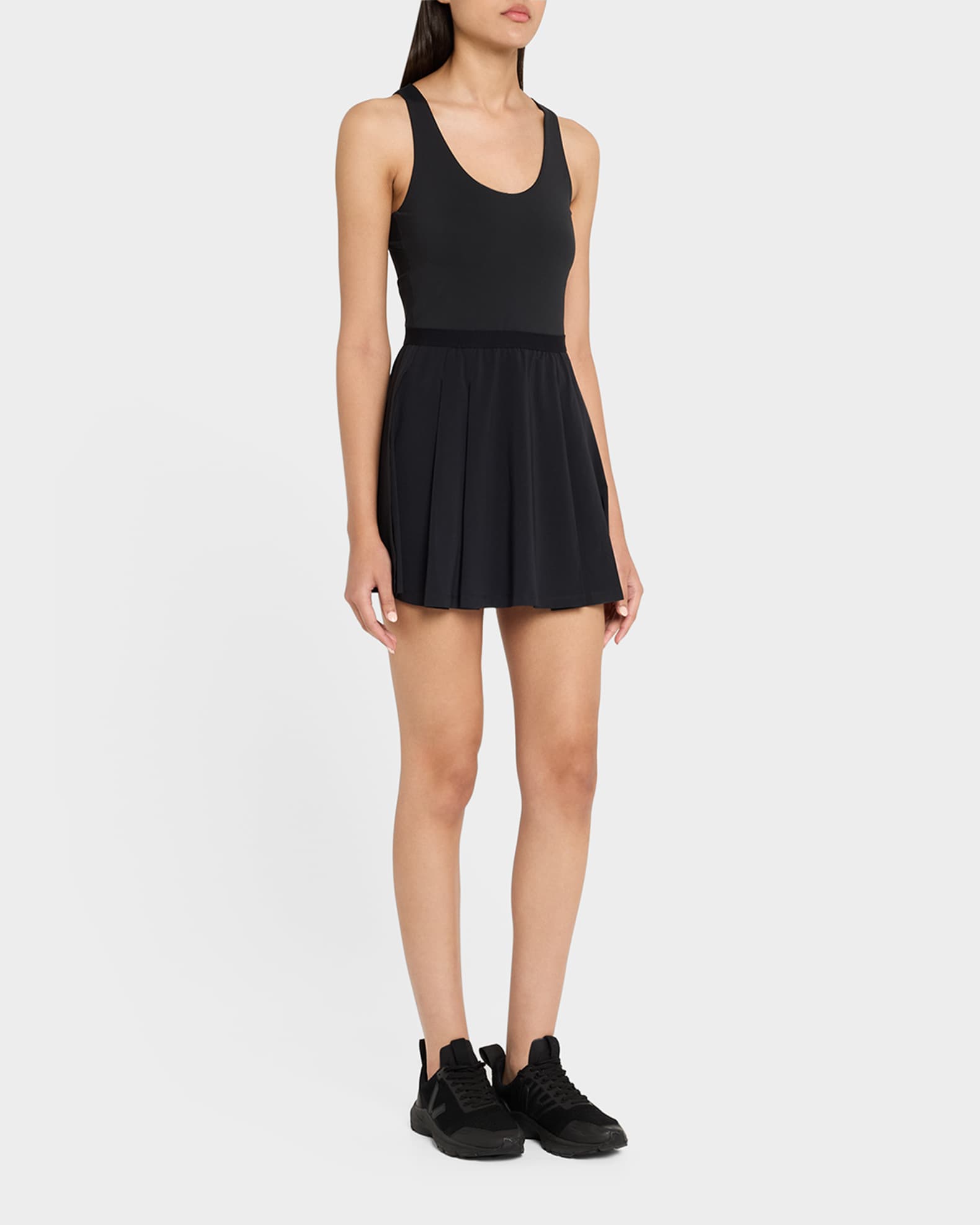open lace back dress Milly Haddy Pleated Mini Dress main image 0
