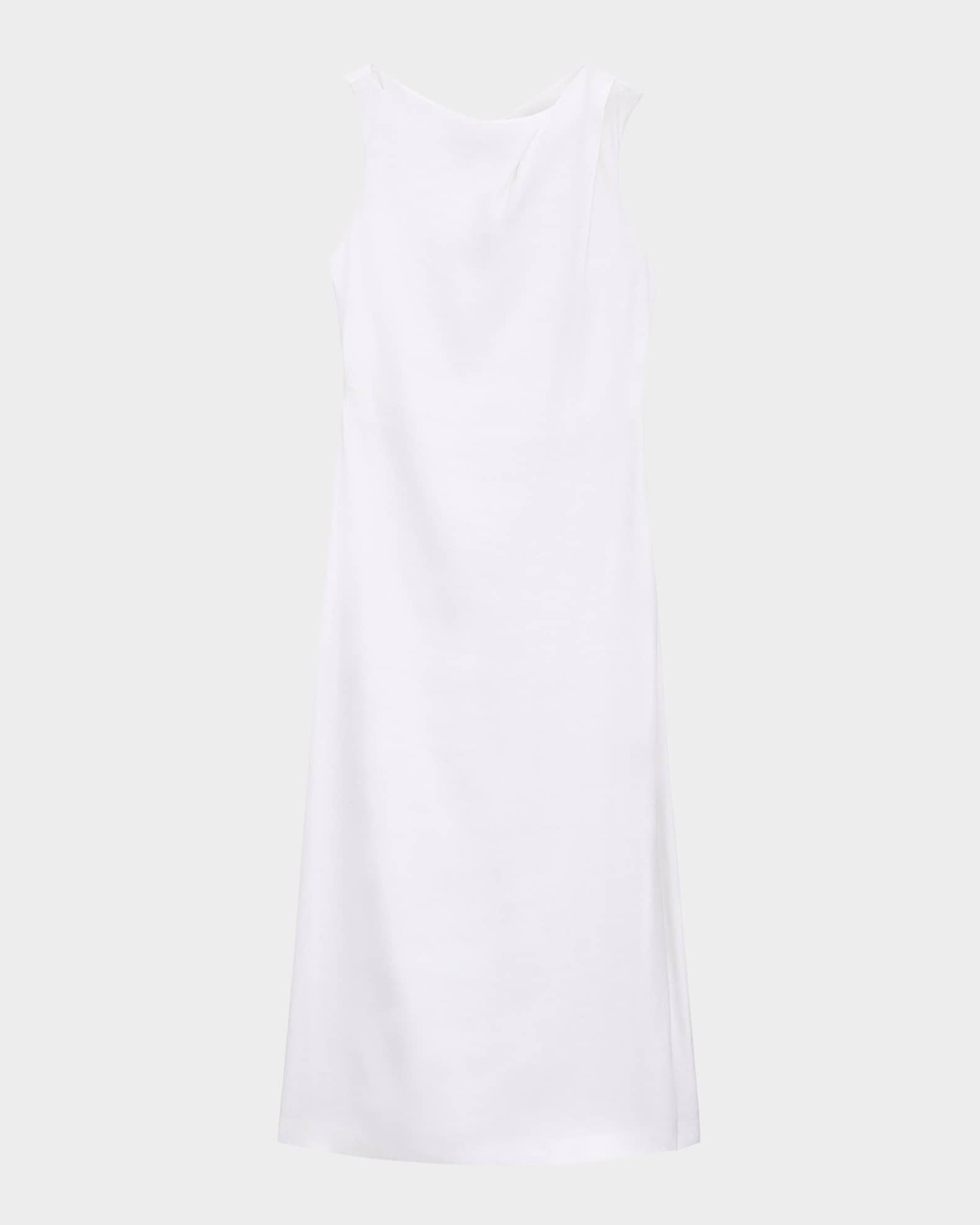 Asymmetric Draped Midi Dress 0