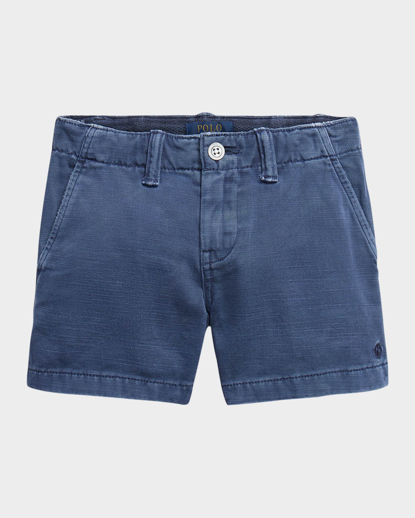 Boy's Chino Embroidered Shorts 0