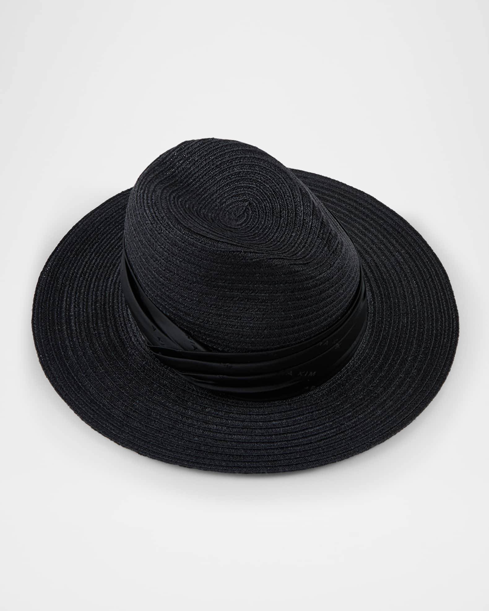 Courtney Hemp Straw Fedora Hat 0