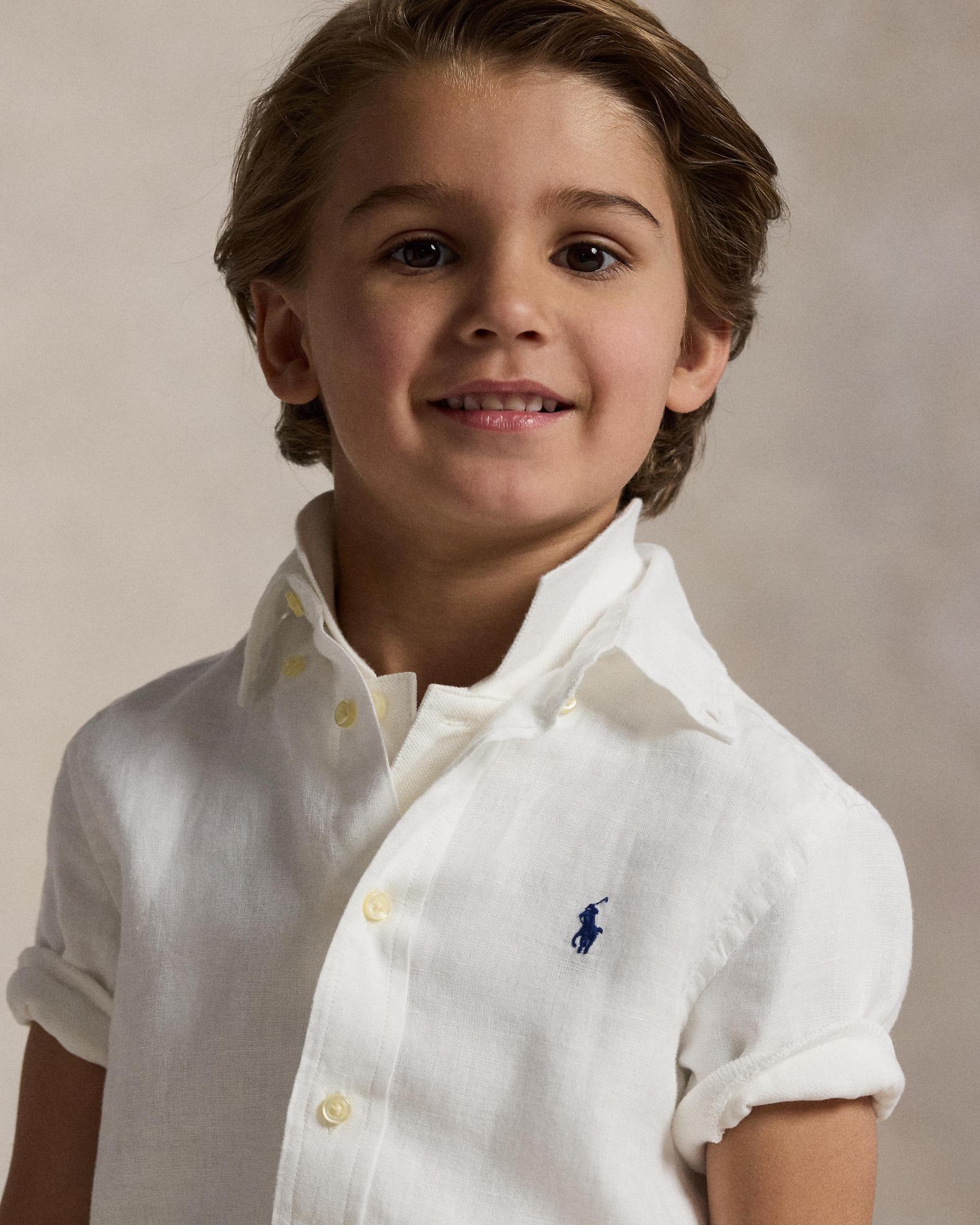 Boy's Linen Sport Shirt | Neiman Marcus