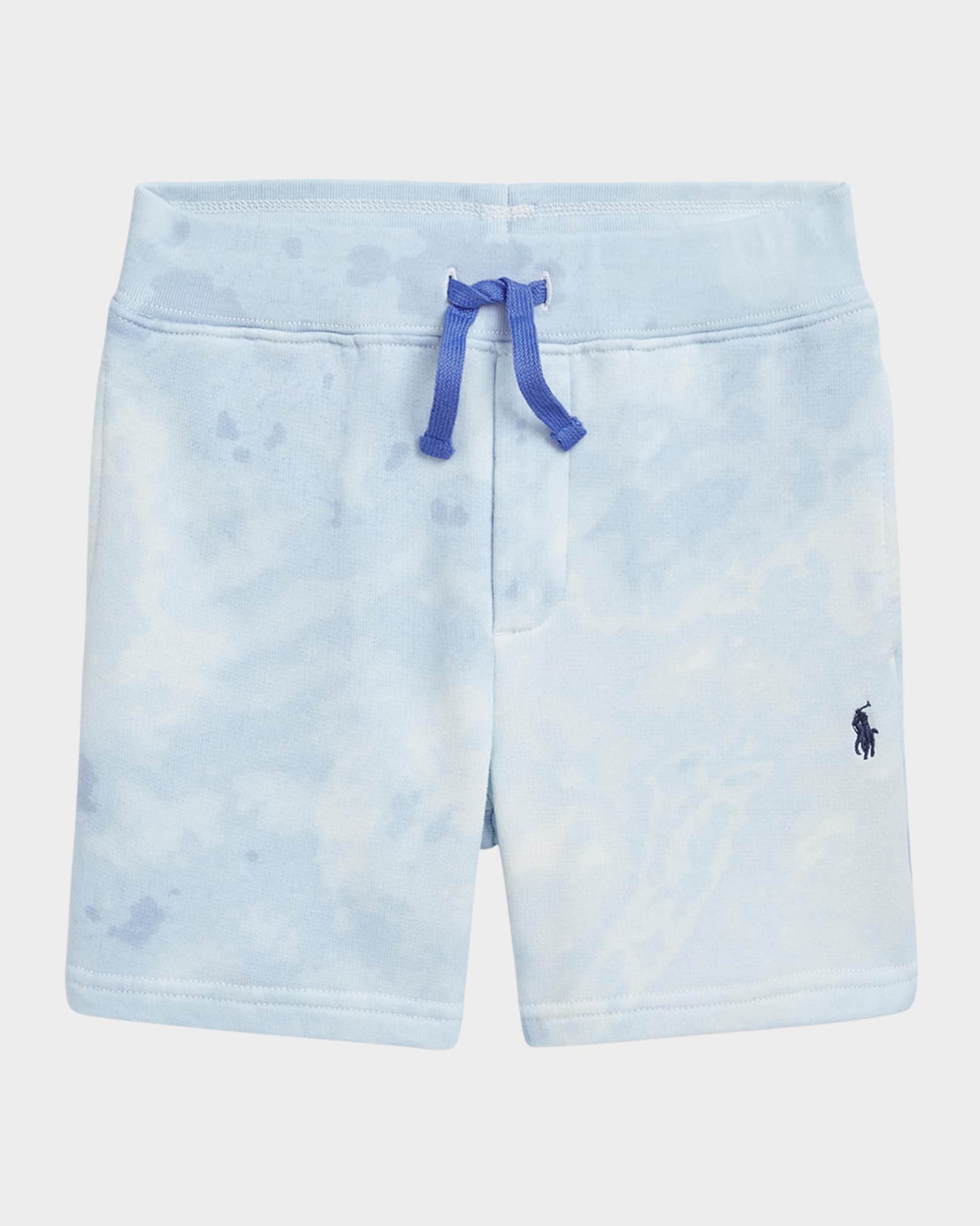 Boy's Cloud-Print Shorts W/ Pony 0