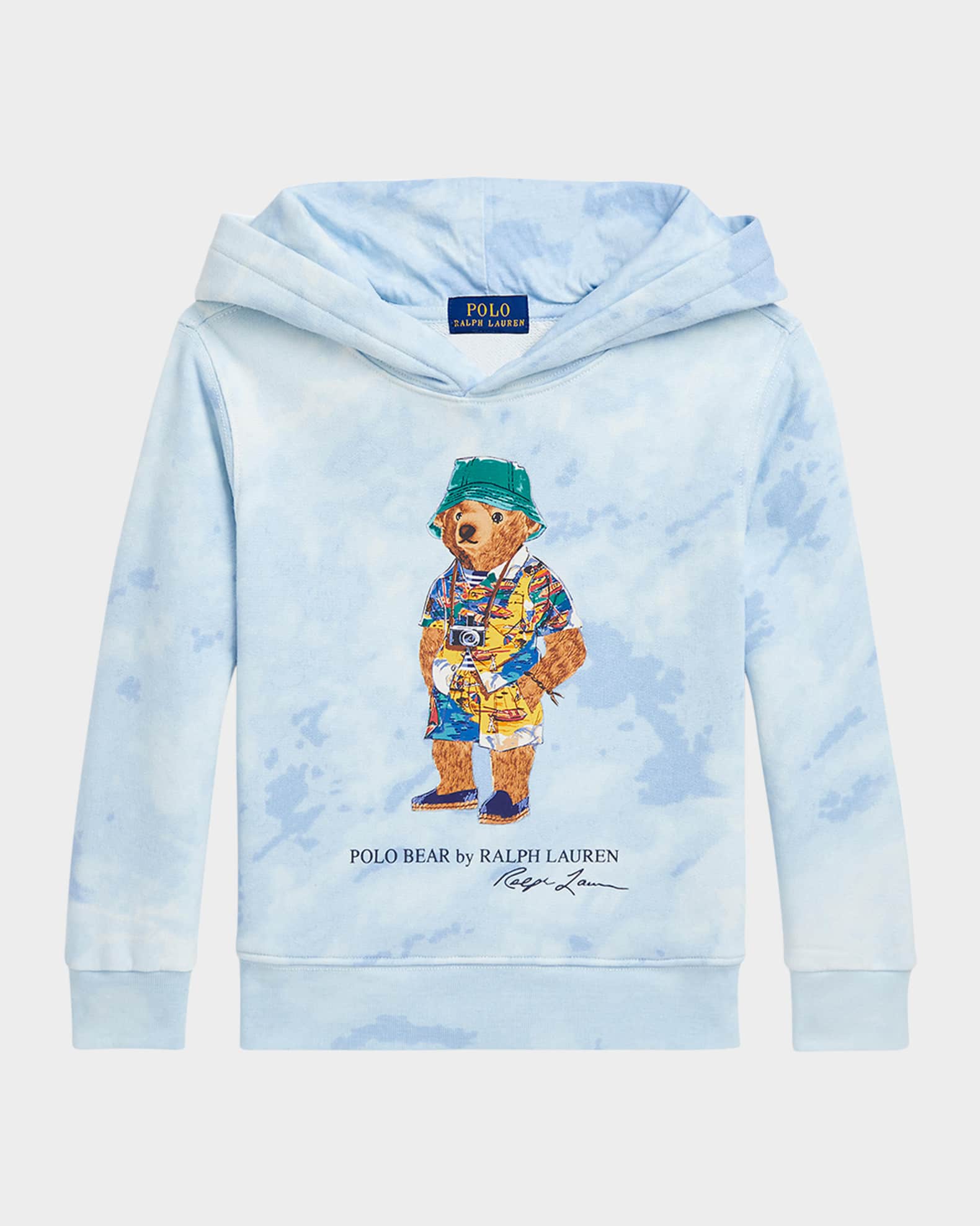 Boy's Polo Bear Cloud-Print Hoodie 0