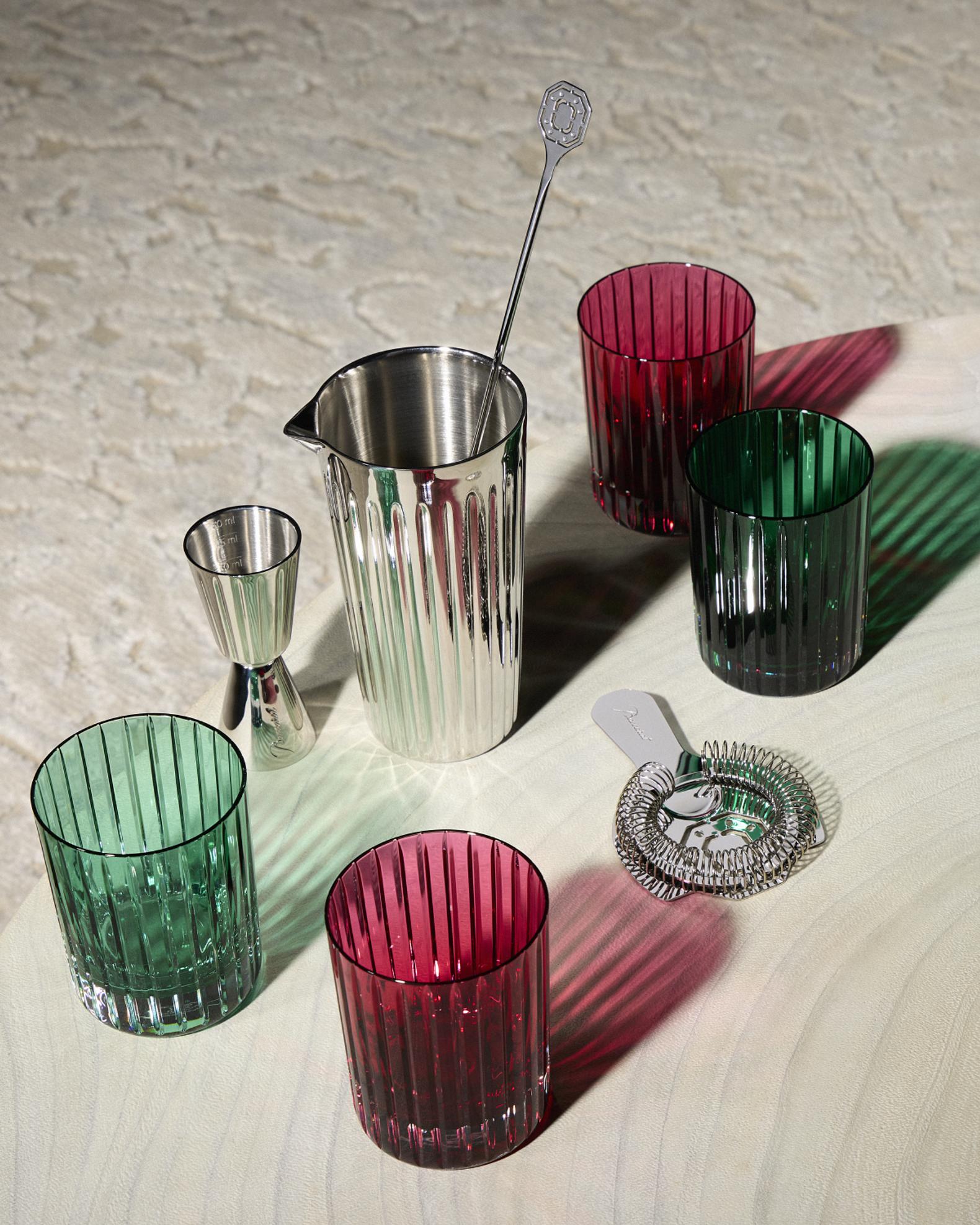 Baccarat Harmonie Stainless Steel 4-Piece Bar Accessories Set 